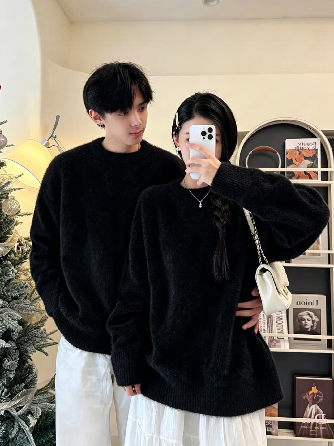 8 색상 s--xl 높은 품질 커플 남녀 웨어러블 루즈핏 니트 스웨터 상세 이미지 35