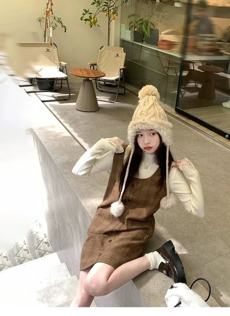 레이스 반하이넥 기본 셔츠 여성 2026 봄 가을 새로운 작은 샤넬 스타일 인사이드 가져 가라. 스웨터 니트 긴 소매 만나는 맨위 상세 이미지 3