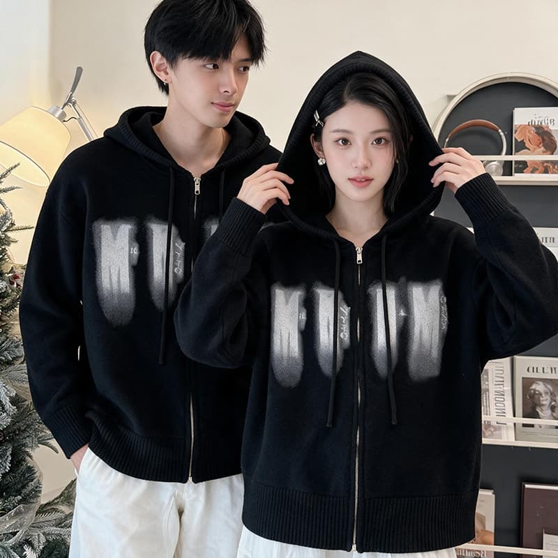 높은 품질 후드 오픈 가디건 스웨터