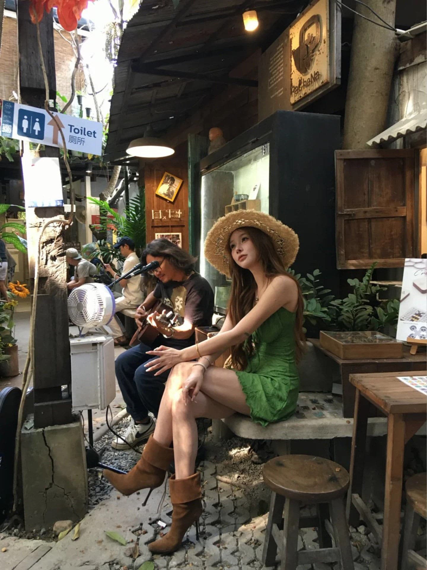 태국 사람 랜드 해변가 휴가 도파민 녹색 슬립 여성 드레스 여름 작은 키 허리 수축 핫걸 디스플레이 화이트 미니 스커트 상세 이미지 8