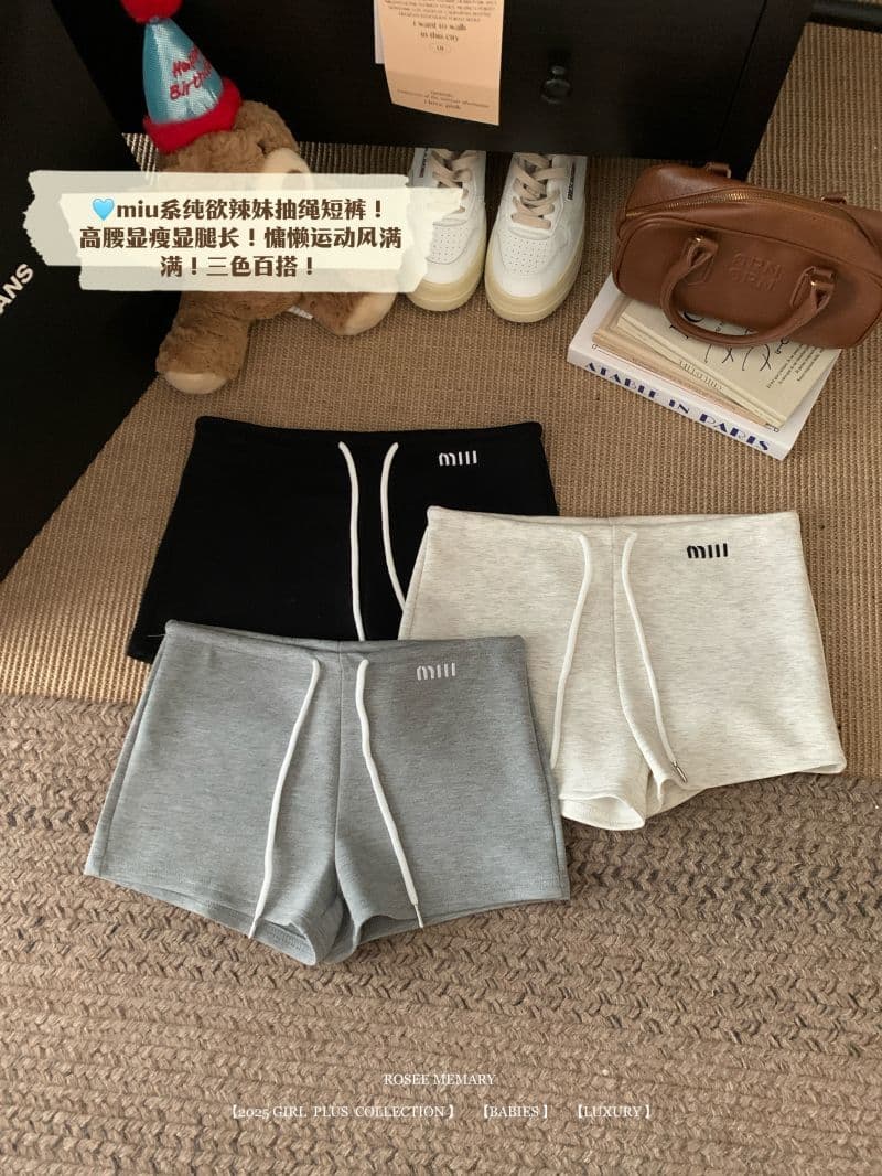 한국 chic 여름 새로운 아메리칸 자수 넓은 다리가 짧다. 바지 여성 펌프 로프 스트레이트 팬츠 다용도 하이웨이스트 한 마디 핫 바지 상세 이미지 8