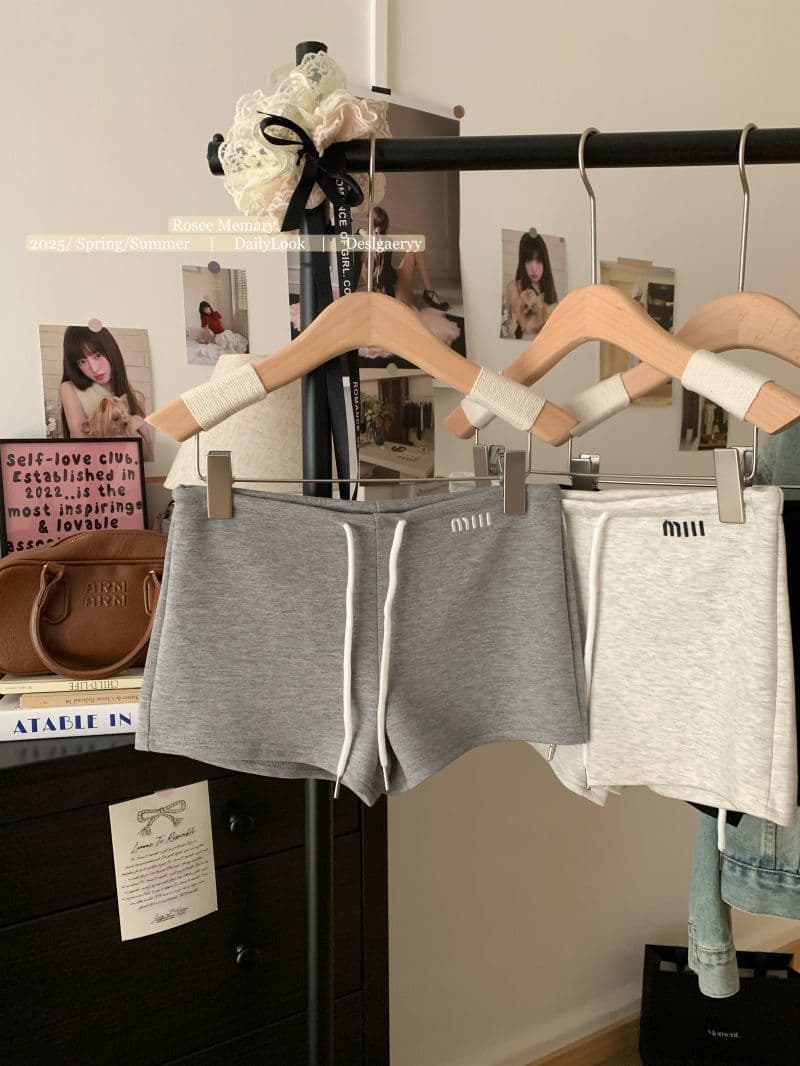 한국 chic 여름 새로운 아메리칸 자수 넓은 다리가 짧다. 바지 여성 펌프 로프 스트레이트 팬츠 다용도 하이웨이스트 한 마디 핫 바지 상세 이미지 18