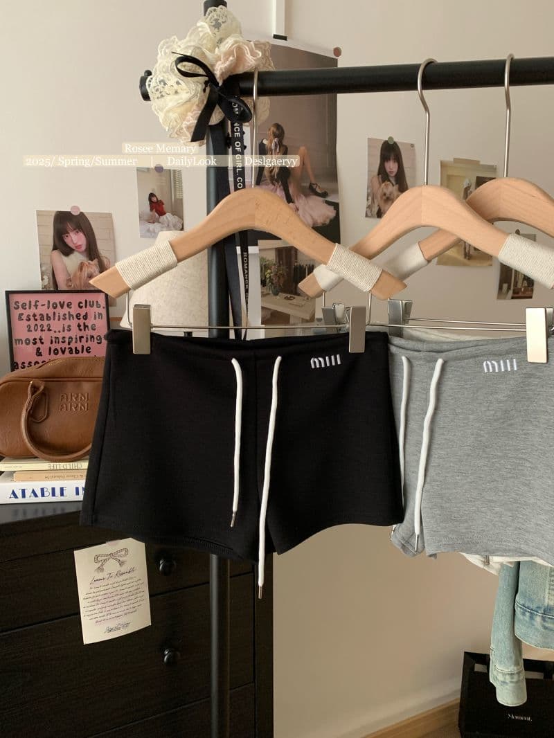 한국 chic 여름 새로운 아메리칸 자수 넓은 다리가 짧다. 바지 여성 펌프 로프 스트레이트 팬츠 다용도 하이웨이스트 한 마디 핫 바지 상세 이미지 19