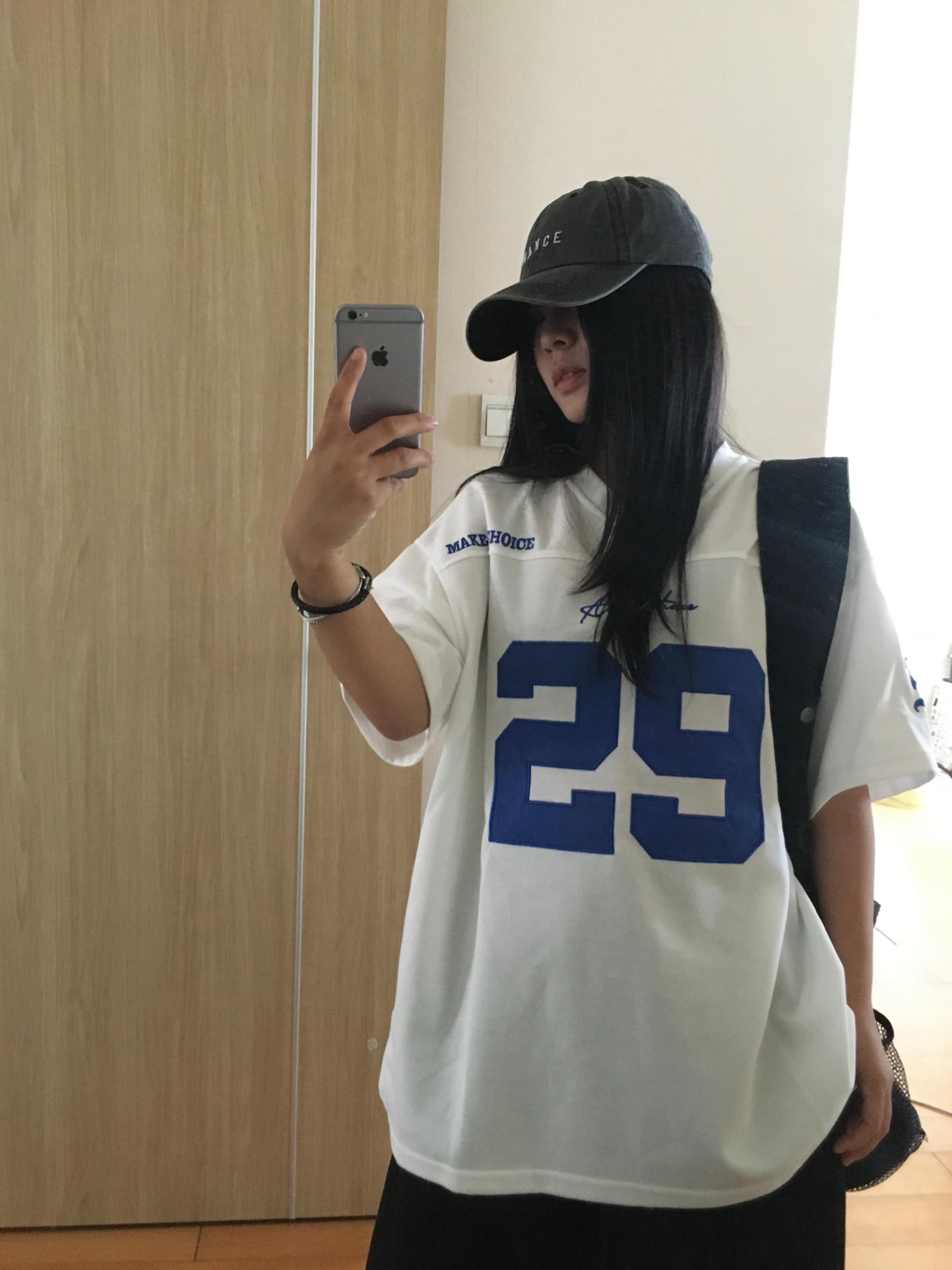 한국 스타일 아메리칸 캐주얼 반팔 티셔츠 여성 2026 여름 새로운 아메리칸 공 서비스 자수 운동 루즈핏 맨위 트렌디 이미지 3