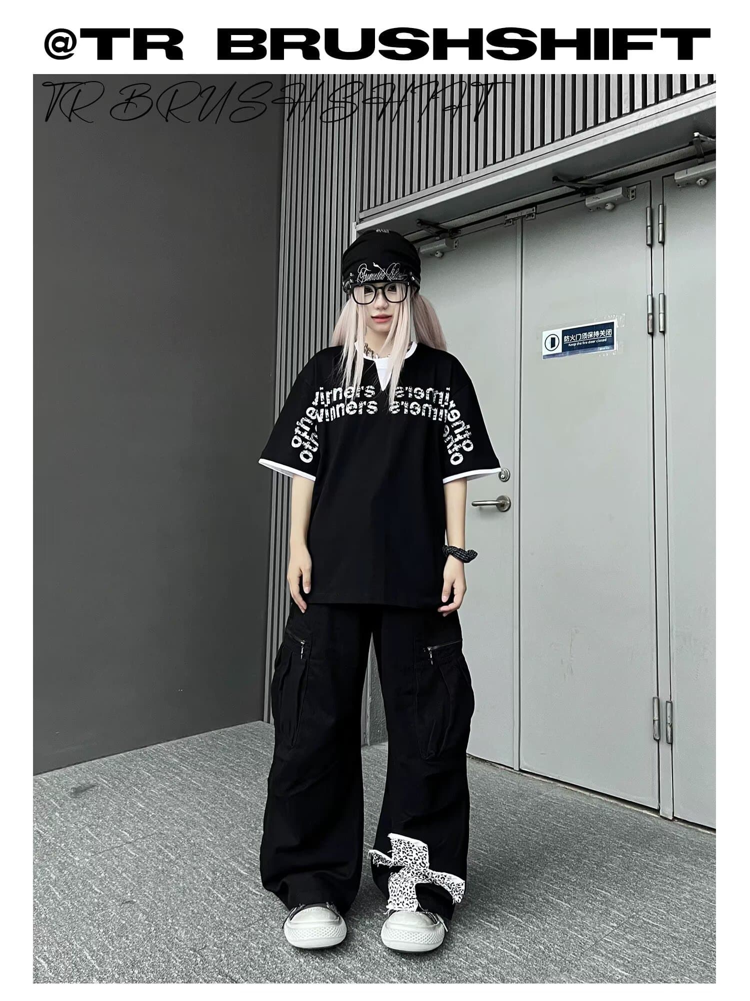 한국 chic 아메리칸 레트로 핫걸 바람 레오파드 무늬 패치 청바지 아이들 여름 새로운 더블 허리 머리 와이드 레그 팬츠 상세 이미지 7
