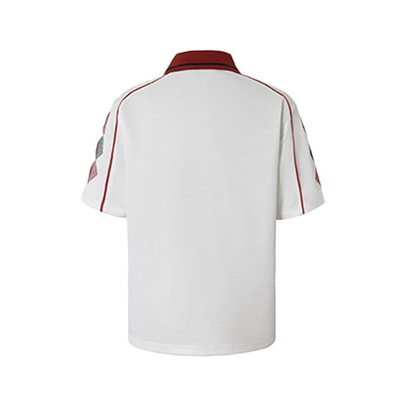 한국 chic 원본 저지 아메리칸 트렌드 공 서비스 POLO 셔츠 폴로 칼라 반팔 티셔츠 여름 새로운 남녀 트렌디 상세 이미지 3