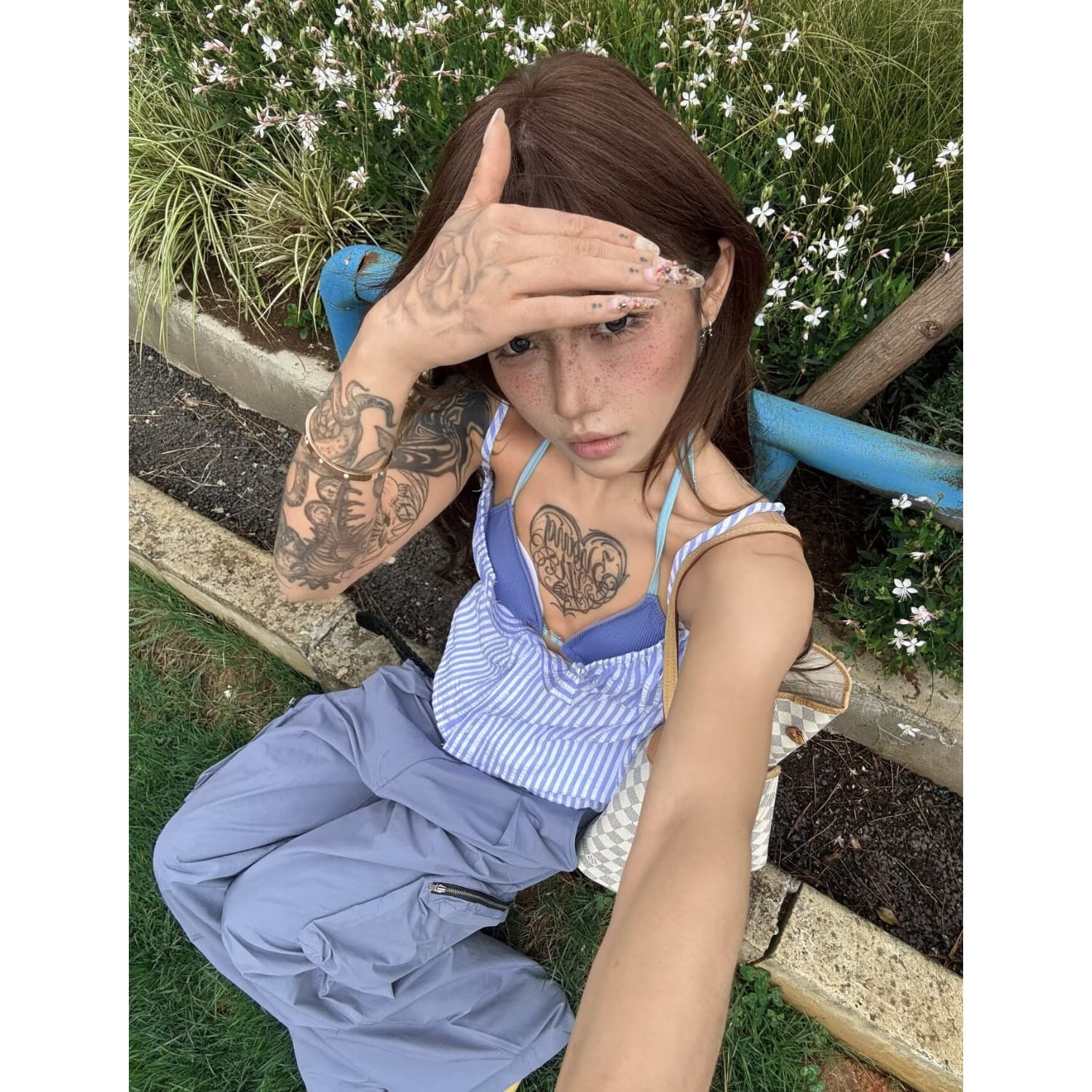 한국 chic 아메리칸 기능 나일론 지퍼 주머니 속도 건조한 캐주얼 바지 여성 거리 넓은 다리 루즈핏 캐주얼 긴 바지 상세 이미지 3