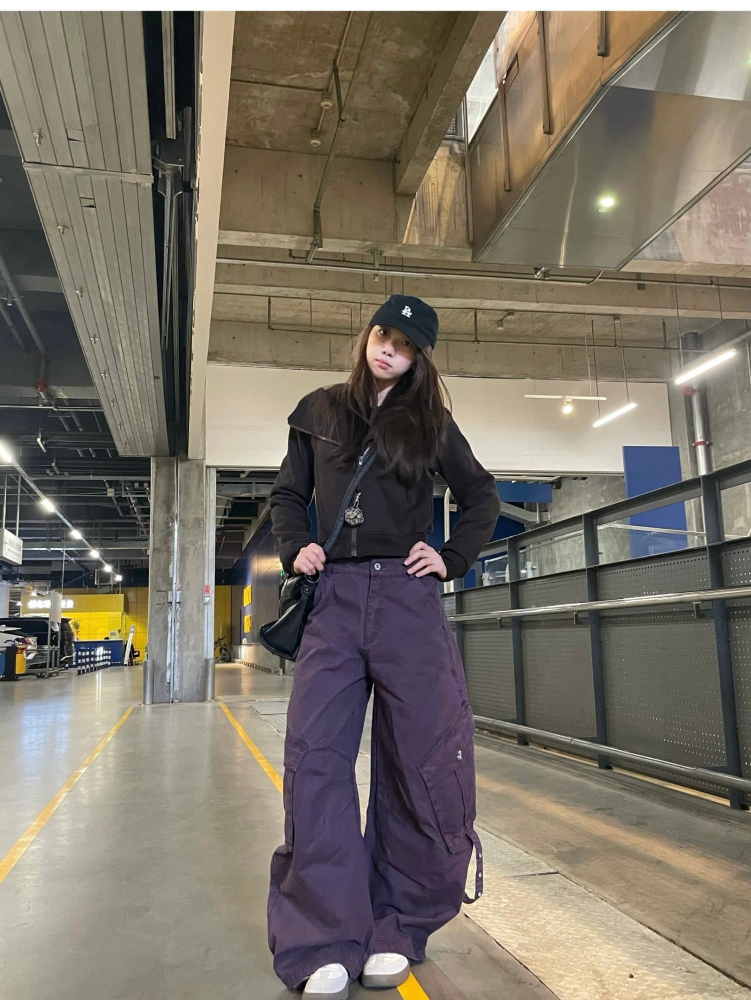 한국 chic 새로운 아메리칸 청바지 아이들 봄 가을 해체 패치워크 빅 포켓 리본 워싱 모통이 칼 워크웨어 상세 이미지 13