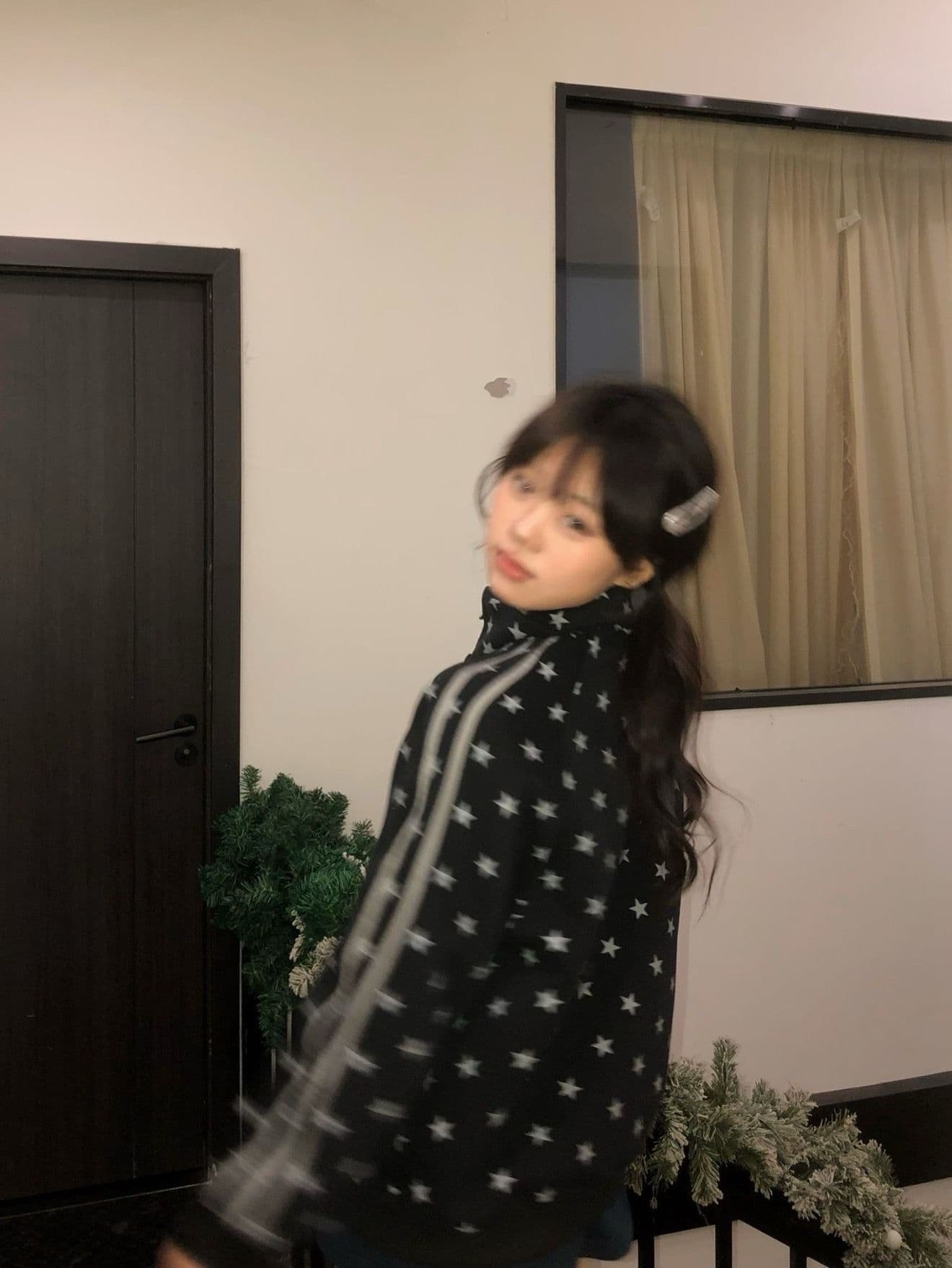 한국 chic2026 가을 새로운 후드 티 스웨터 여성 코트 아메리칸 레트로 루즈핏 슬림해 보이는 지퍼 오픈 가디건 트렌디 상세 이미지 12