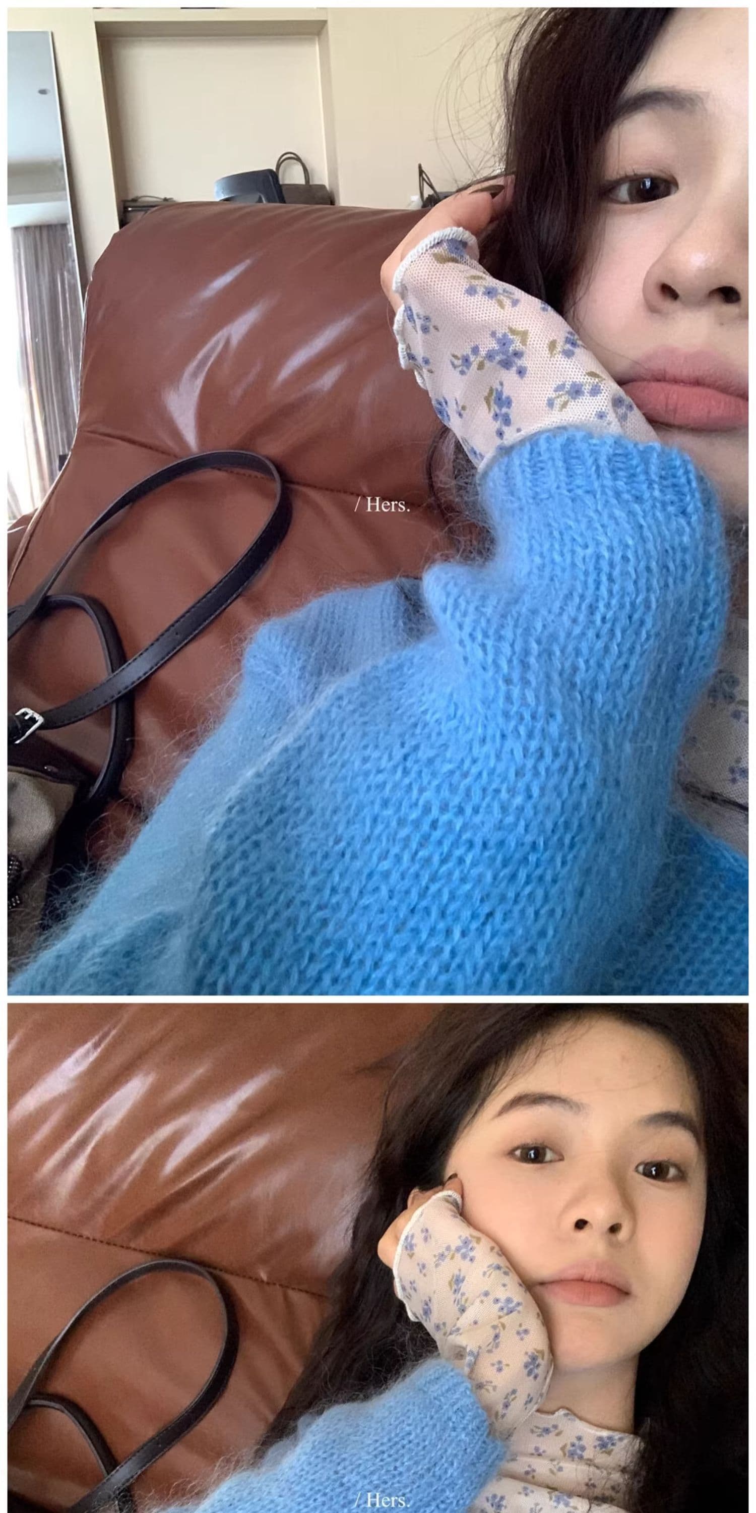 새로운 터틀넥 꽃무늬 긴팔 티셔츠 여성 가을 한 부서 달콤함 프릴 다용도 마이크로 ~을 통해 기본 셔츠 맨위 트렌디 상세 이미지 6