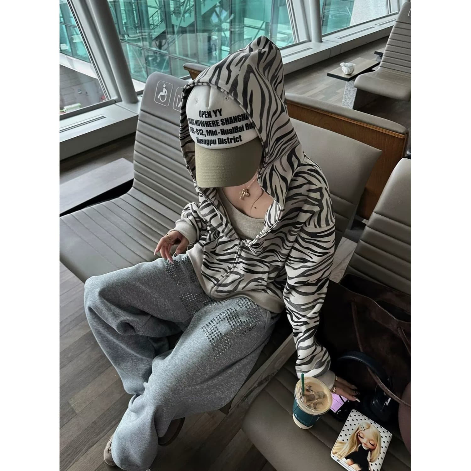 한국 chic 가을 아메리칸 레트로 캐주얼 바지 남자 여자 루즈핏 미니멀리즘 와이드 레그 팬츠 조수 브랜드 새로운 운동 바지 상세 이미지 17