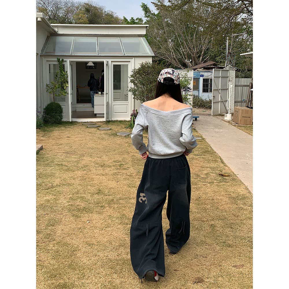 한국 chic 아메리칸 빅 포켓 지퍼 펌프 로프 낙하산 병 워크웨어 팬츠 여성 스트리트 댄스 조수 브랜드 와이드 레그 팬츠 캐주얼 긴 바지 이미지 4