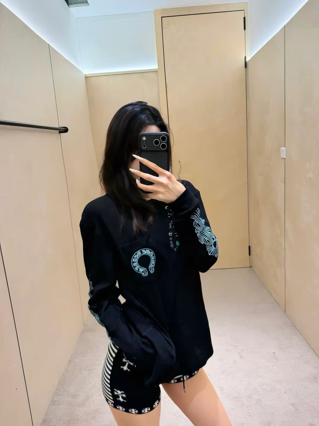 순면 아메리칸 레트로 긴팔 티셔츠 여성 2026 가을 새로운 알파벳 프린트 몸매 가꾸기 슬림해 보이는 핫걸 맨위 트렌디 상세 이미지 5