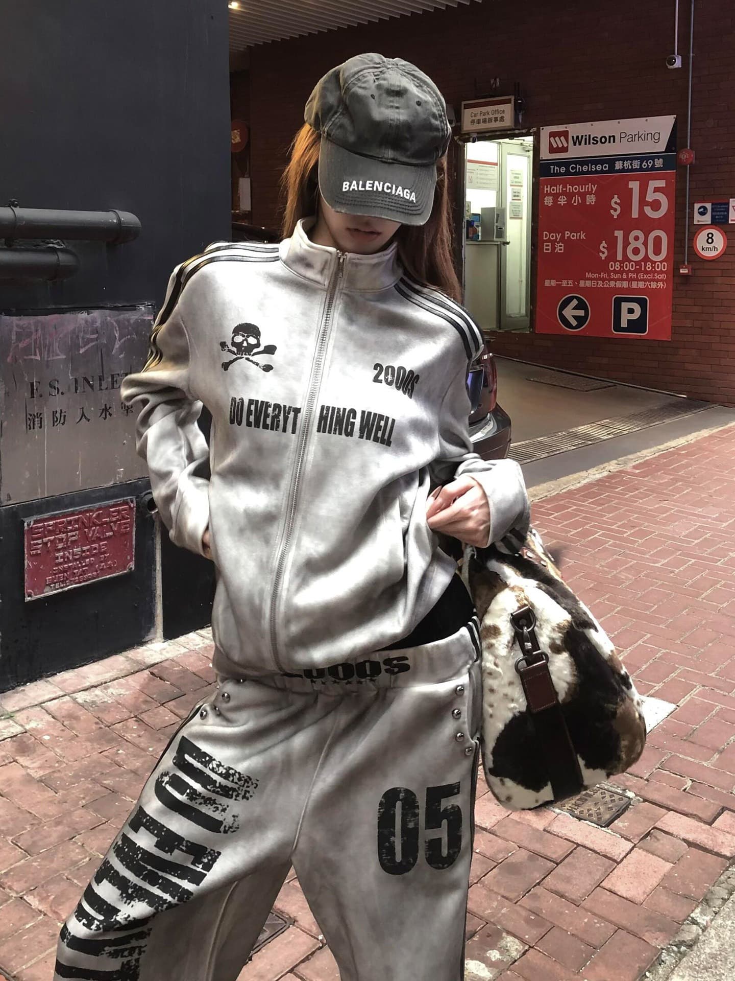 아메리칸 레트로 캐주얼 스포츠 슈트 여성 가을 겨울 새로운 스트레이트 루즈핏 와이드 레그 팬츠 스탠드 칼라 오픈 가디건 후드티 재킷 상세 이미지 22