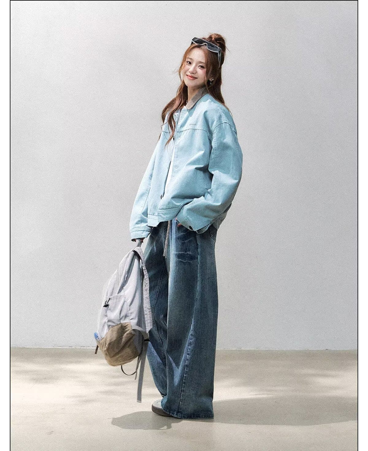 한국 chic 아메리칸 레트로 자수 스웨이드 원단 야구 유니폼 여성 코트 봄 가을 새로운 폴로 칼라 루즈핏 재킷 트렌디 상세 이미지 7