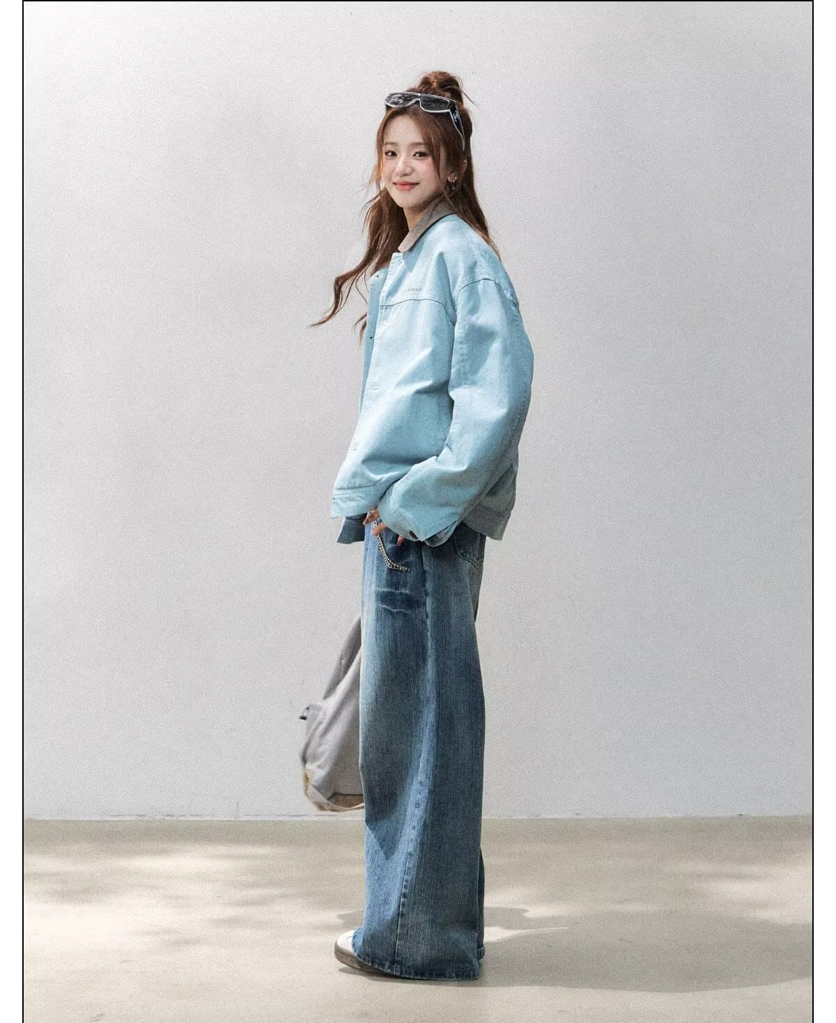 한국 chic 아메리칸 레트로 자수 스웨이드 원단 야구 유니폼 여성 코트 봄 가을 새로운 폴로 칼라 루즈핏 재킷 트렌디 상세 이미지 14