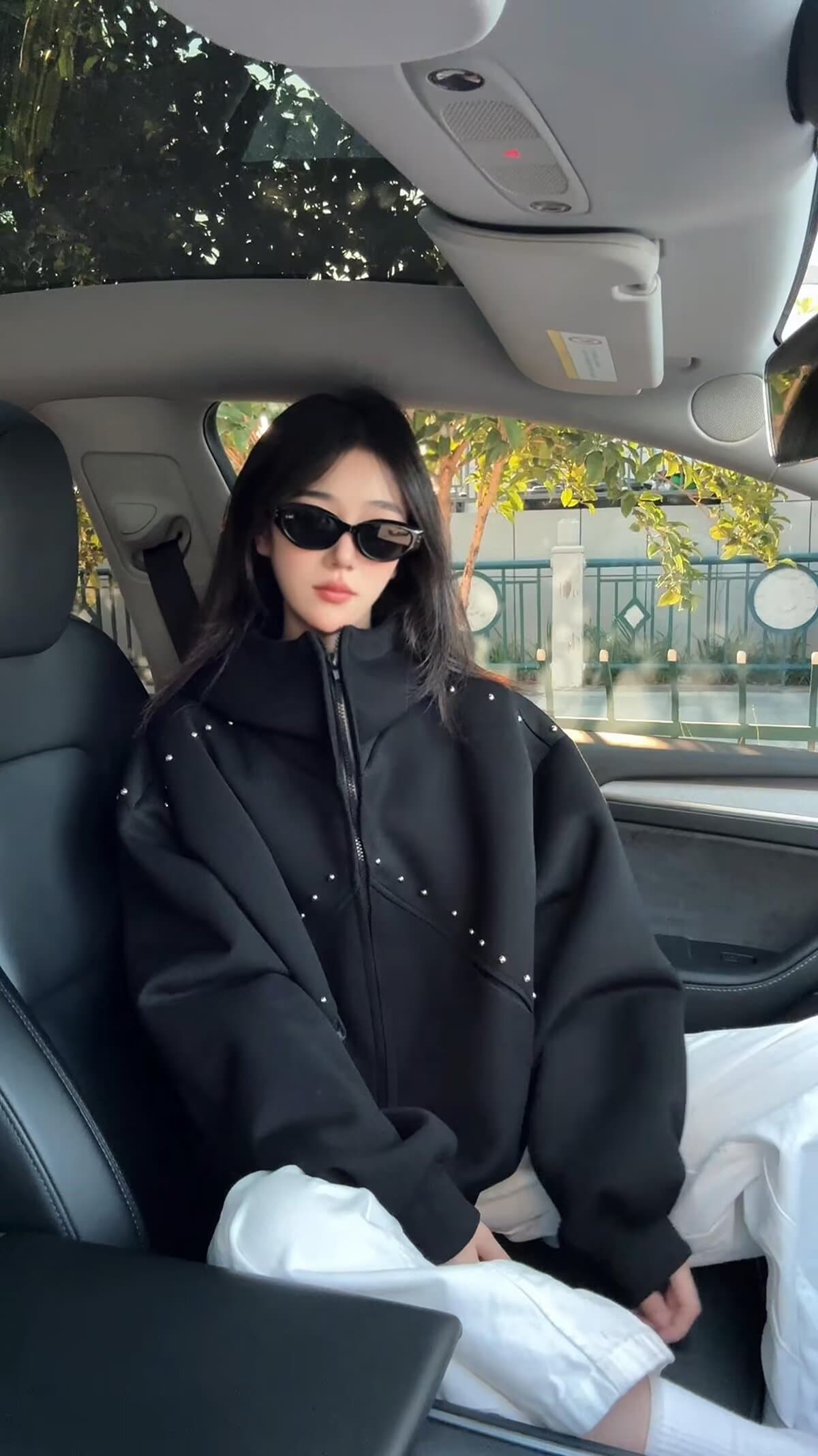 좋은 품질 아메리칸 징 후드 티 스웨터 여성 2026 가을 새로운 루즈핏 캐주얼 오픈 가디건 지퍼 재킷 트렌디 상세 이미지 32