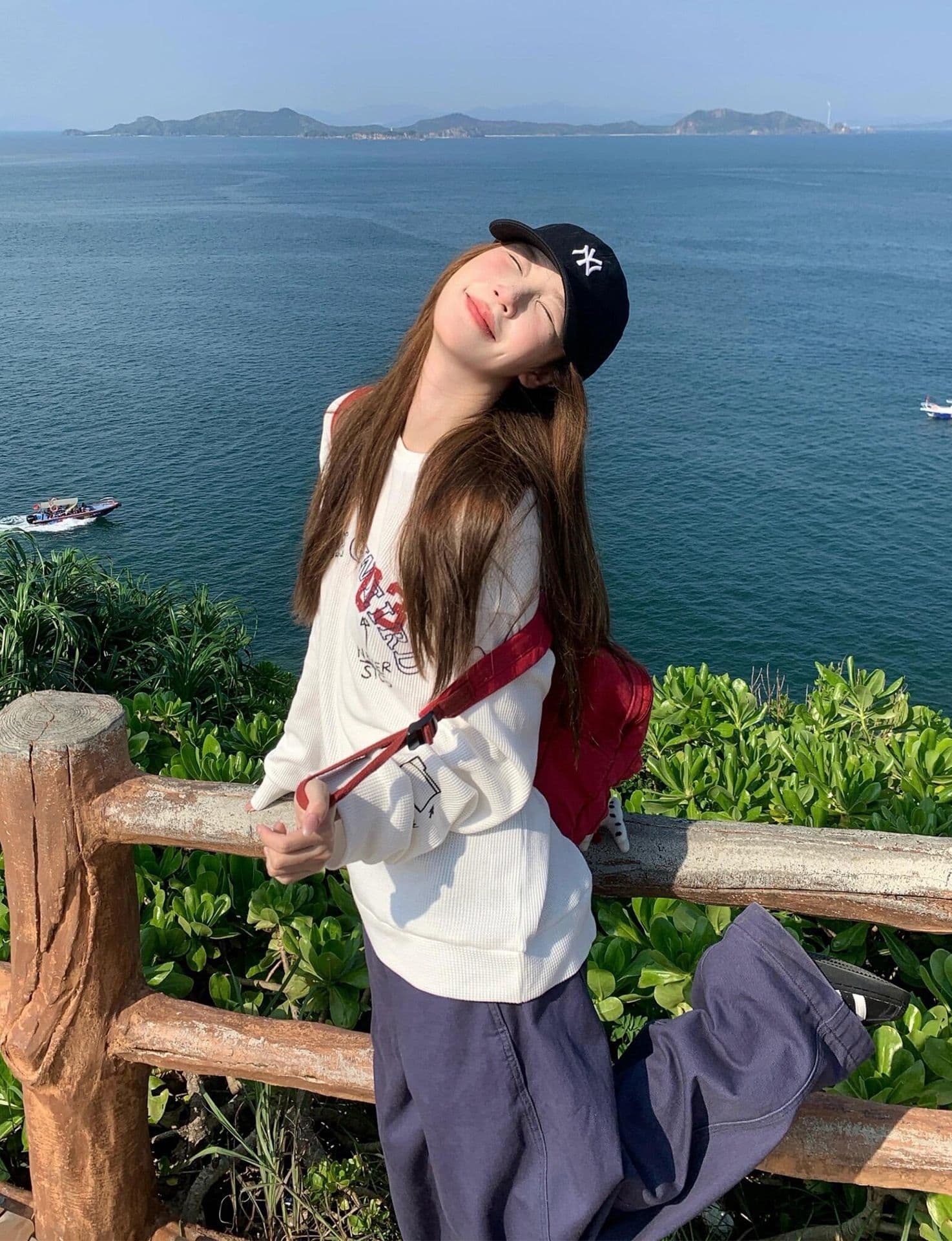 좋은 품질 후아 남편 그리드 가을 새로운 아메리칸 레트로 긴팔 여성 한국 스타일 루즈핏 전후 프린트 캐주얼 티셔츠 트렌디 상세 이미지 4