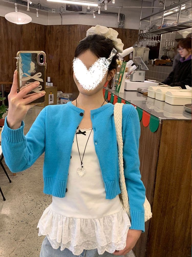 화이트 캐미솔 봄 여름 외출용 몸매 가꾸기 스택 착용 인사이드 가져 가라. 발레 바람 레이스 밑단 레이스 만나는 맨위 상세 이미지 6