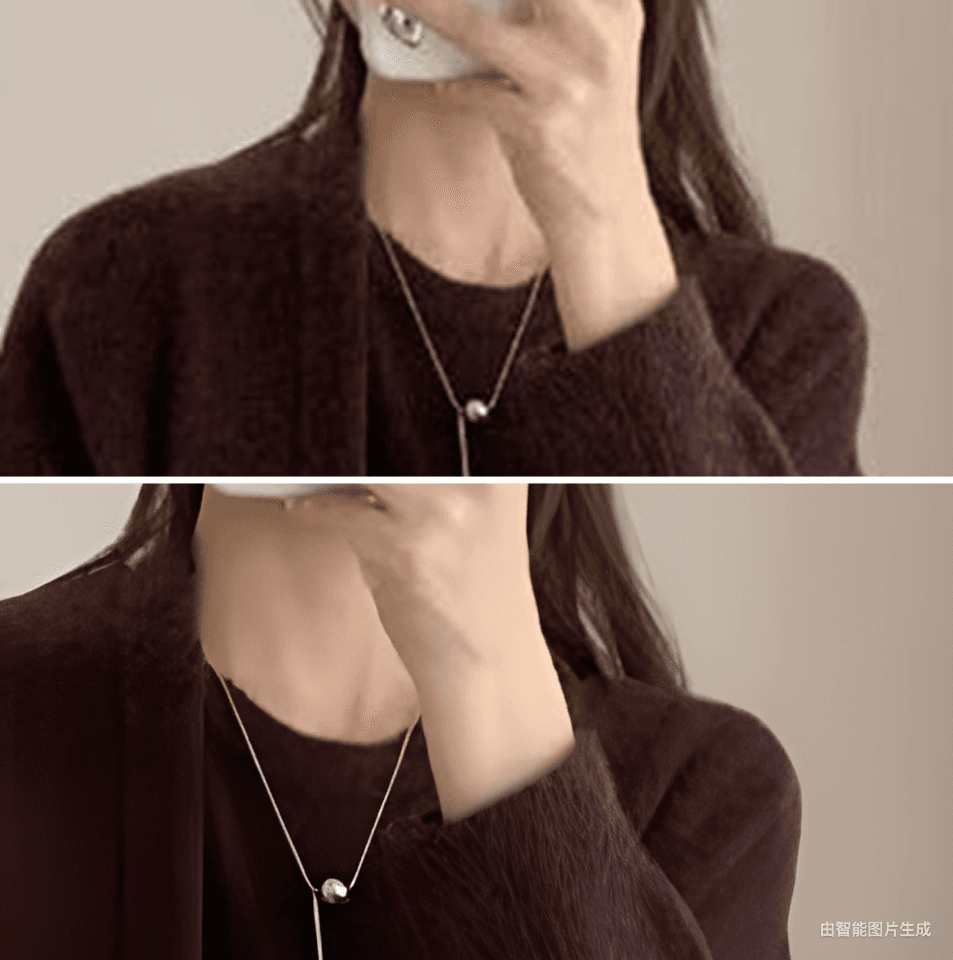 xian 물품 봄 가을 새로운 고급 센스 품격 부드러운 찹쌀 부드러운 바람 한 부서 니트 임산부 세트 상세 이미지 6