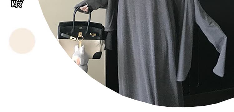봄 가을 새로운 게으른 필수 외부 셔츠 페이크 레이어드 조끼 스커트 빅 사이즈 세트 출산 착용 상세 이미지 7