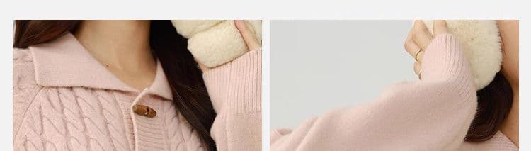실사 대 물품 가을 겨울 새로운 루즈핏 슬림해 보이는 품격 다용도 두꺼운 꽈배기 임산부 니트 롱 스커트 상세 이미지 9