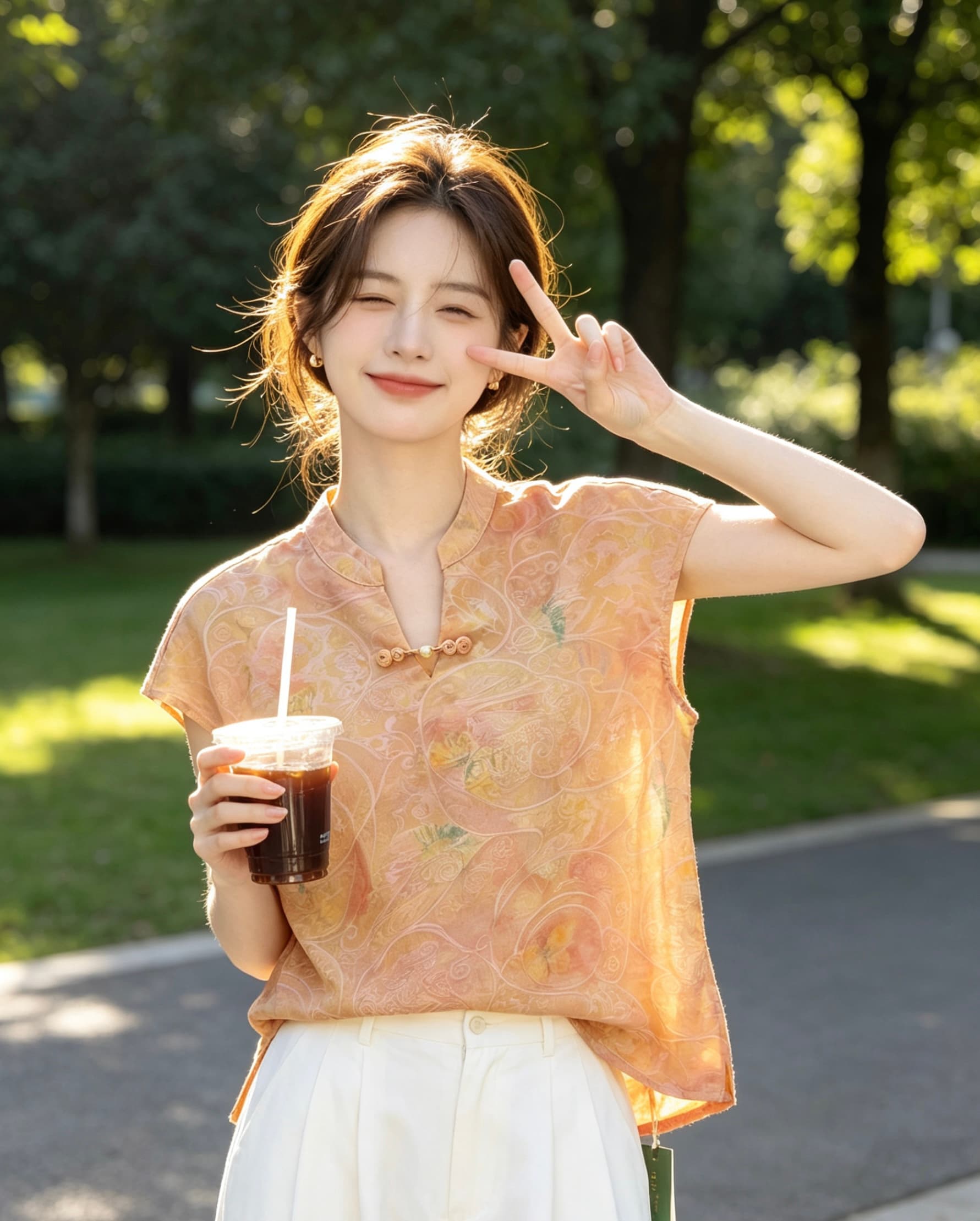 중식 새로운 국풍 다용도 셔츠 만나는 2026 라운드 넥 반팔 루즈핏 슬림해 보이는 품격 맨위 상세 이미지 1