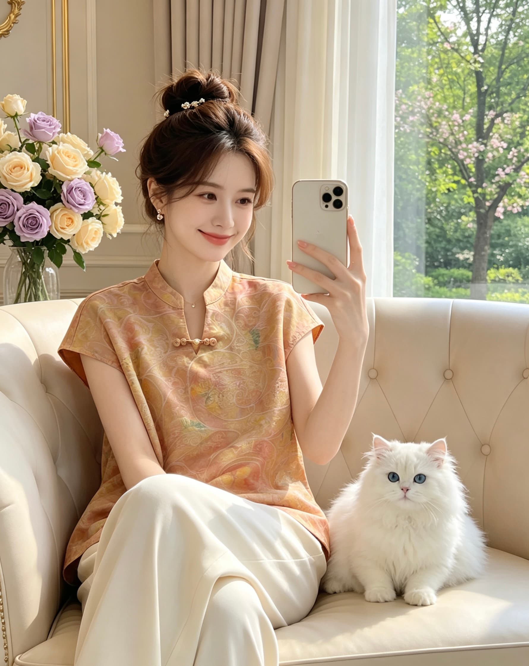 중식 새로운 국풍 다용도 셔츠 만나는 2026 라운드 넥 반팔 루즈핏 슬림해 보이는 품격 맨위 상세 이미지 15