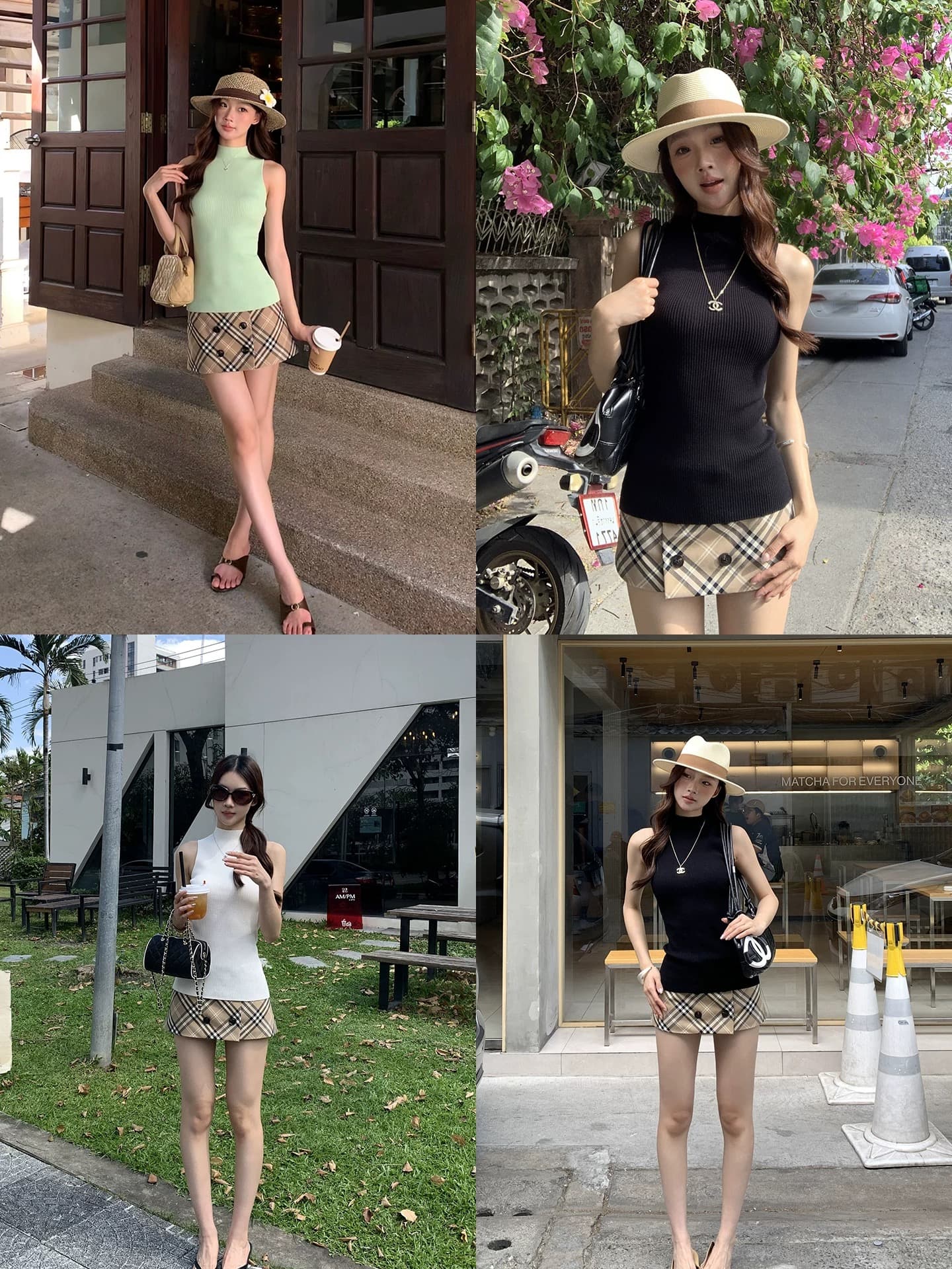 레드 맨 파빌리온 조끼 여성 여름 외출용 검정색 니트 터틀넥 고급 센스 chic Chic 오프숄더 한 부서 민소매 맨위