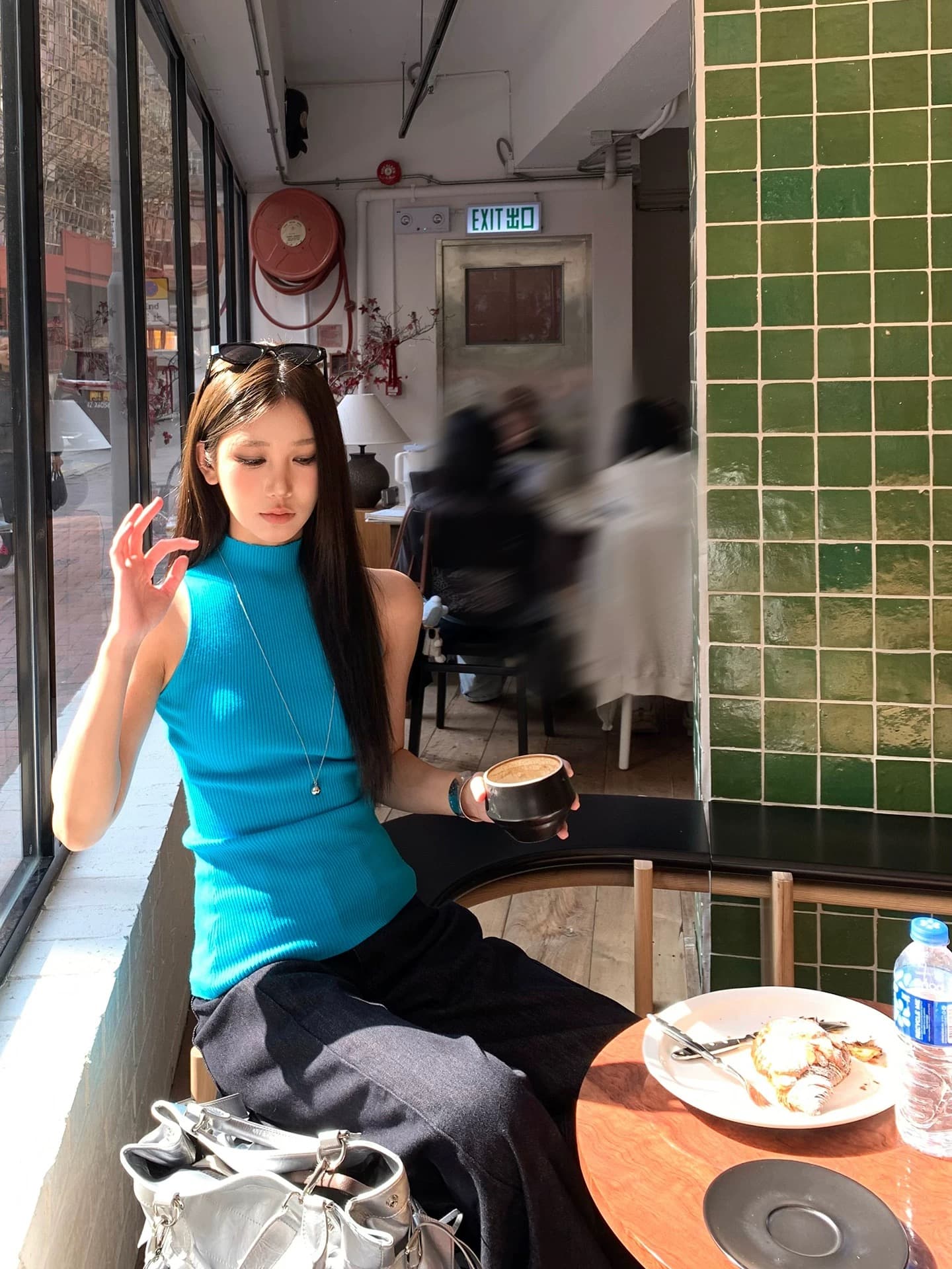 레드 맨 파빌리온 조끼 여성 여름 외출용 검정색 니트 터틀넥 고급 센스 chic Chic 오프숄더 한 부서 민소매 맨위 상세 이미지 7