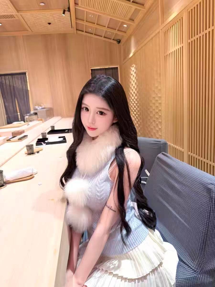 독일 기계 트위스트 꽃 골짜기 웨이브 yjy 우유 블루 질감 센스 행침 목 허리 수축 부드러운 플러시 조끼 슬립 맨위 상세 이미지 3