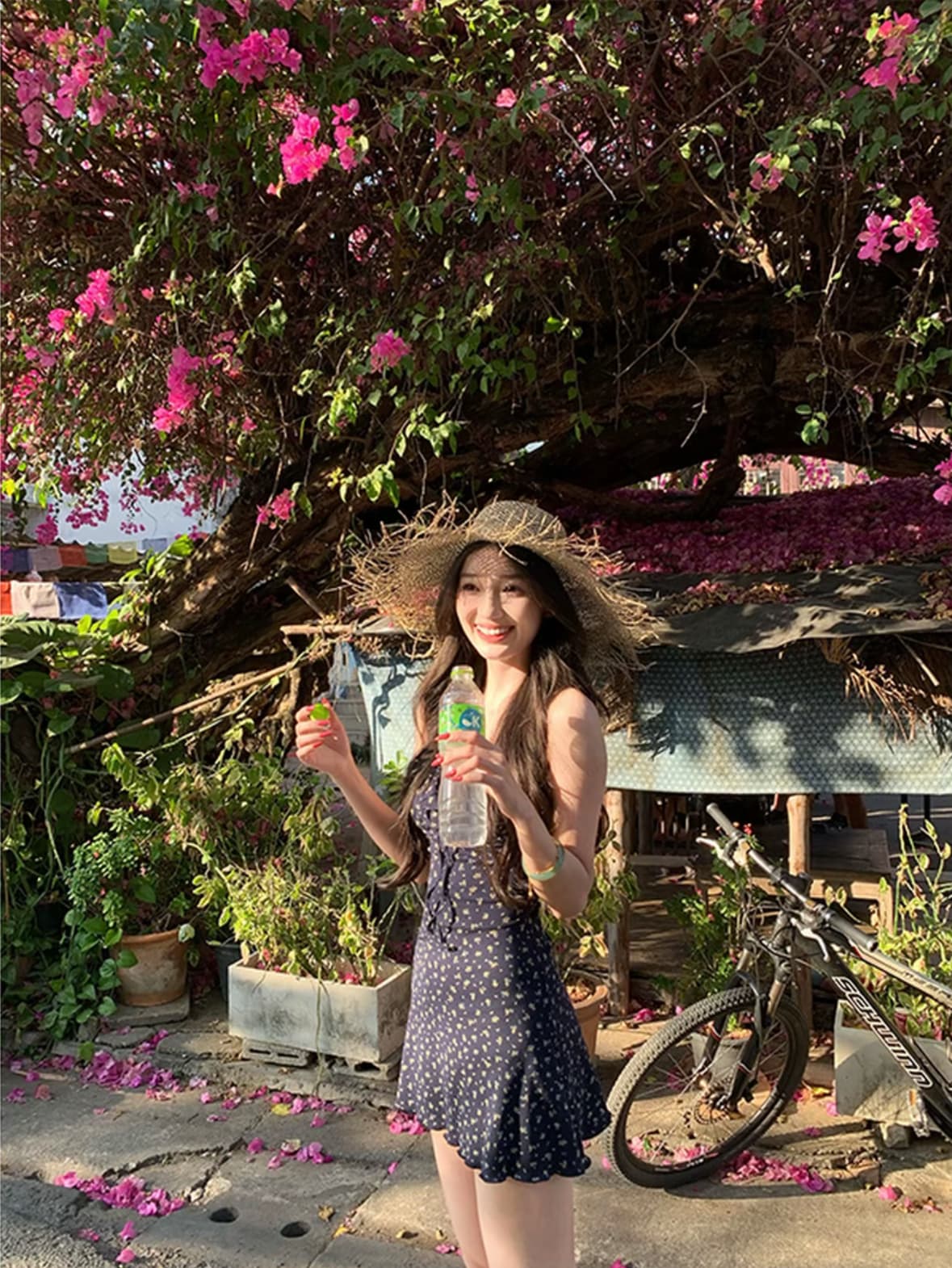 와라. 금융 작은 말 꽃무늬 치마 순수한 욕망 꽃무늬 슬립 몸매 가꾸기 슬림해 보이는 여성 드레스 여름 치마 상세 이미지 4