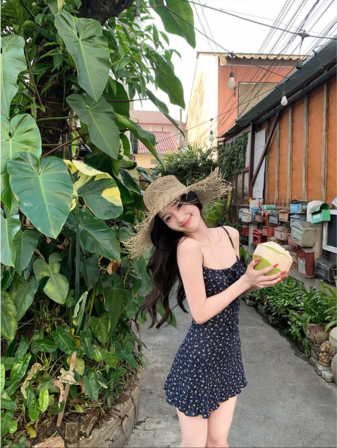 와라. 금융 작은 말 꽃무늬 치마 순수한 욕망 꽃무늬 슬립 몸매 가꾸기 슬림해 보이는 여성 드레스 여름 치마 상세 이미지 5