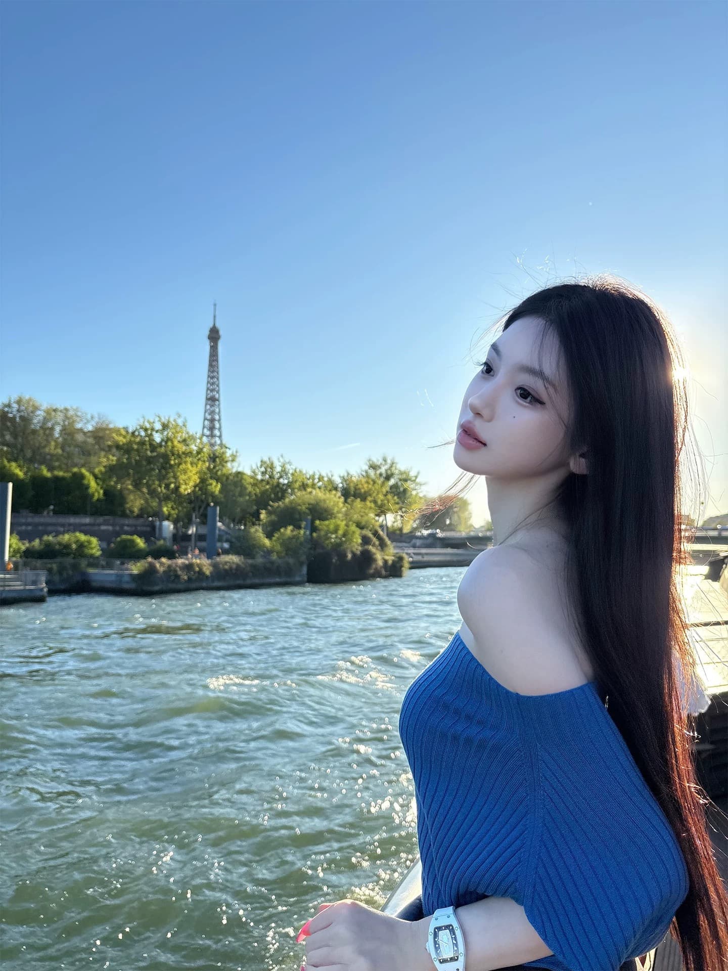 안녕하세요. 팬 팬 감기 흰색 피부 아름다운 품격 뽕나무 누에 실크 양모 혼방 오프숄더 둘 착용 니트 맨위 상세 이미지 1