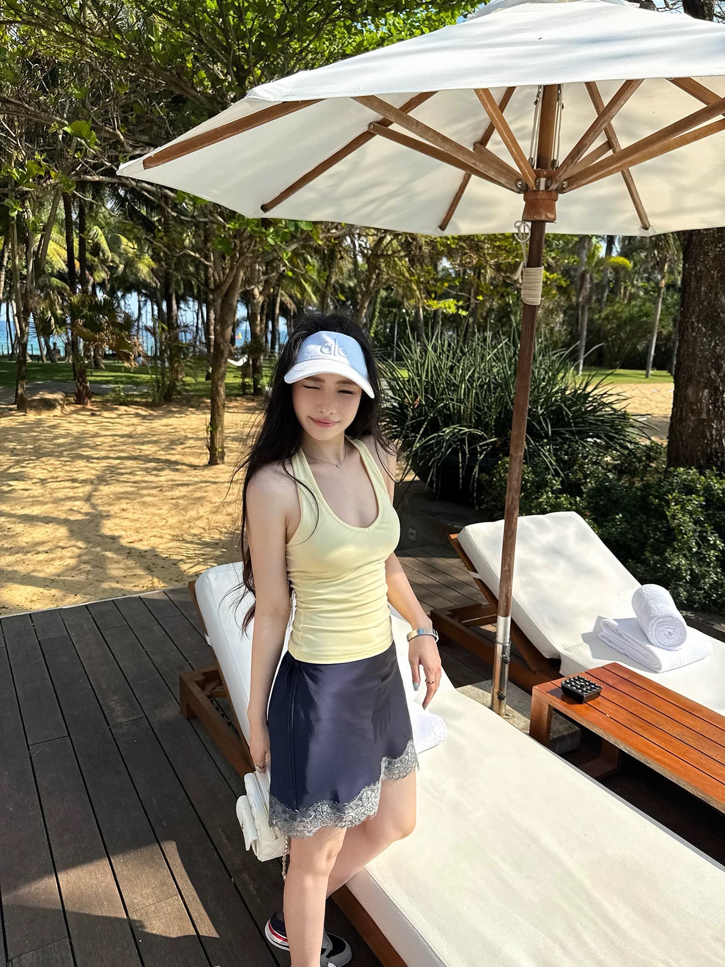 wuu2sweet 우 너무 달콤한 프랑스식 새틴 레이스 조각 반신 스커트 여성 여름 디자인 센스 한 마디 타이트 스커트 미니 스커트 상세 이미지 6