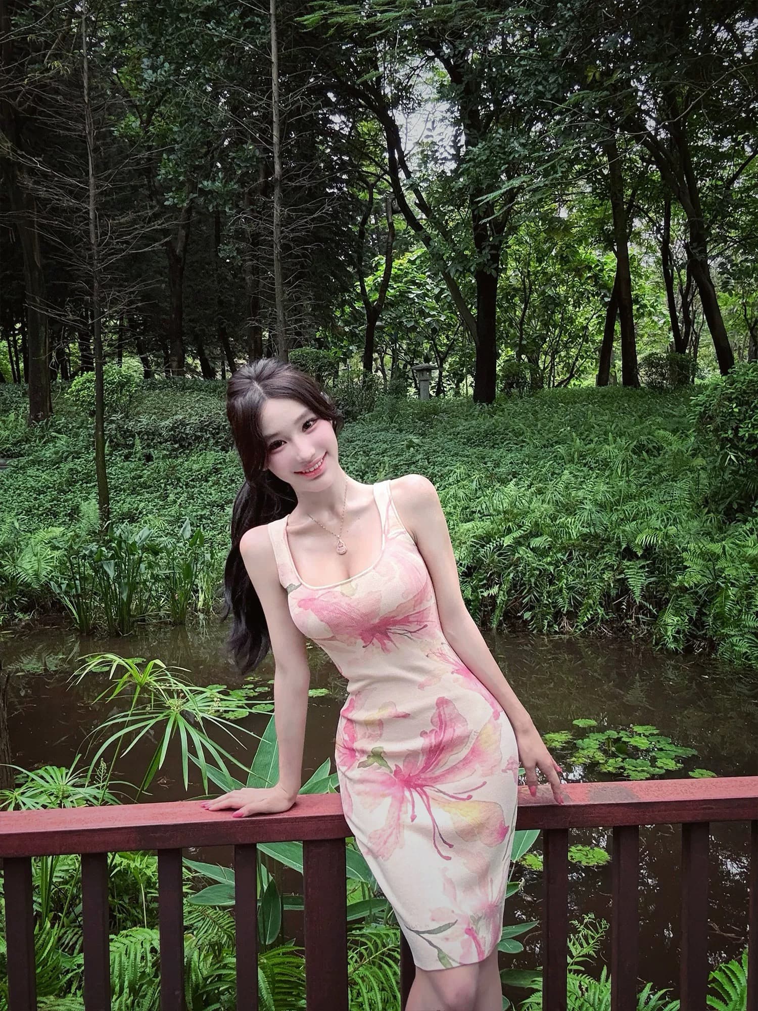 번영 한 나비 라임 행침 목 허리 수축 타이트 스커트 여성 드레스 여름 프린트 캐주얼 휴가 바람 미니 스커트 상세 이미지 2