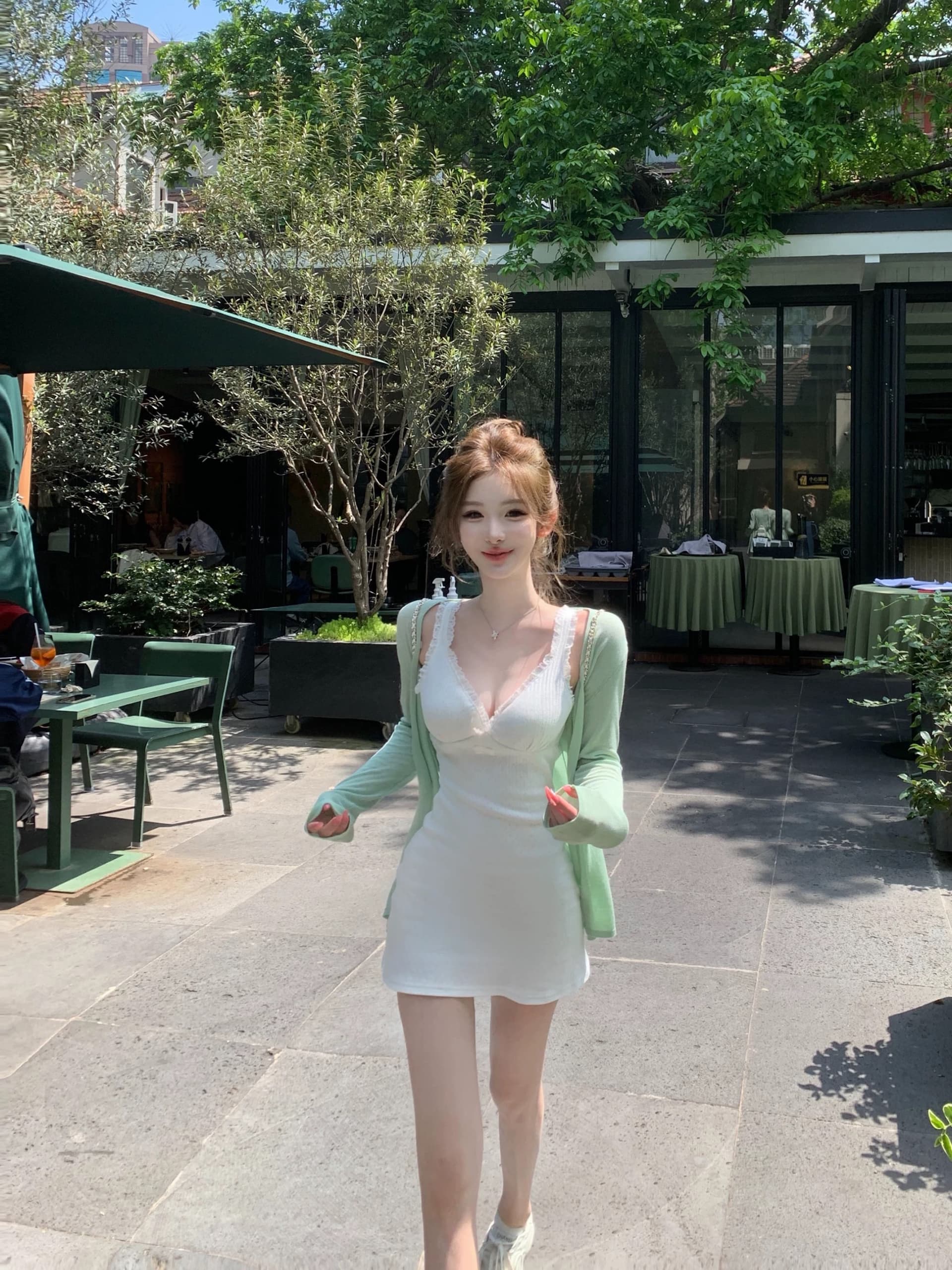 jmshop 떨어지다 한여름 생물학 기지 통제 따뜻한 차가운 센스 니트 오픈 가디건 여성 여름 긴팔 주간 실크 태양 보호 셔츠