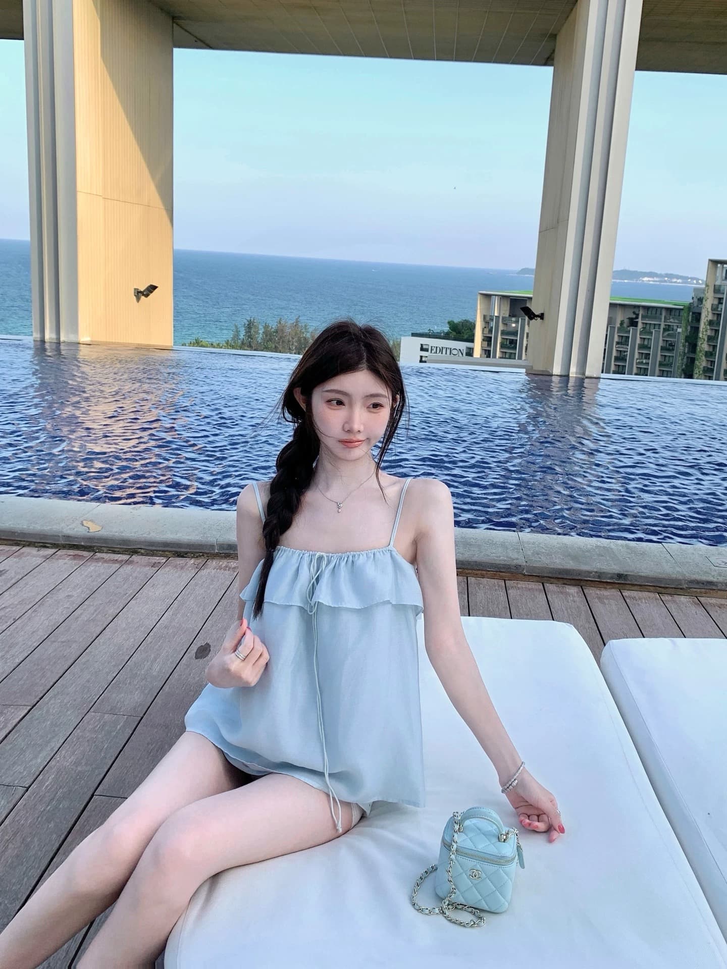 화이트 워터 여성 부드러운 리플 깨진 Pleat 패치워크 프릴 슬립 시폰 셔츠 여성 여름 루즈핏 도루 가을 슬림해 보이는 작은 셔츠 상세 이미지 5
