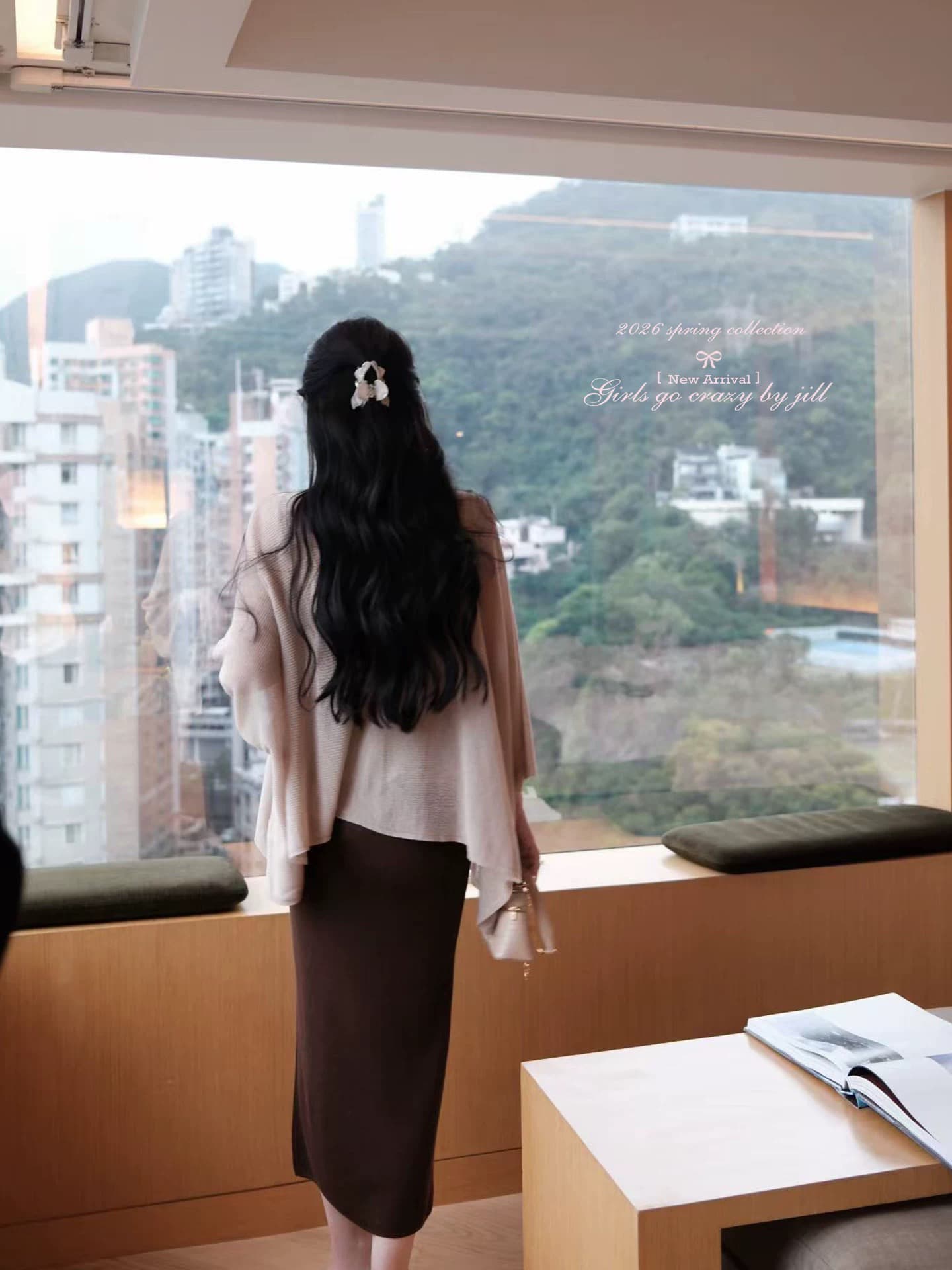 jill 대 자매 입력 가게 반드시 루 주간 실크 아마 모델링 오픈 가디건 나 숙박 제나라 색상 ~ 중 이미지 3