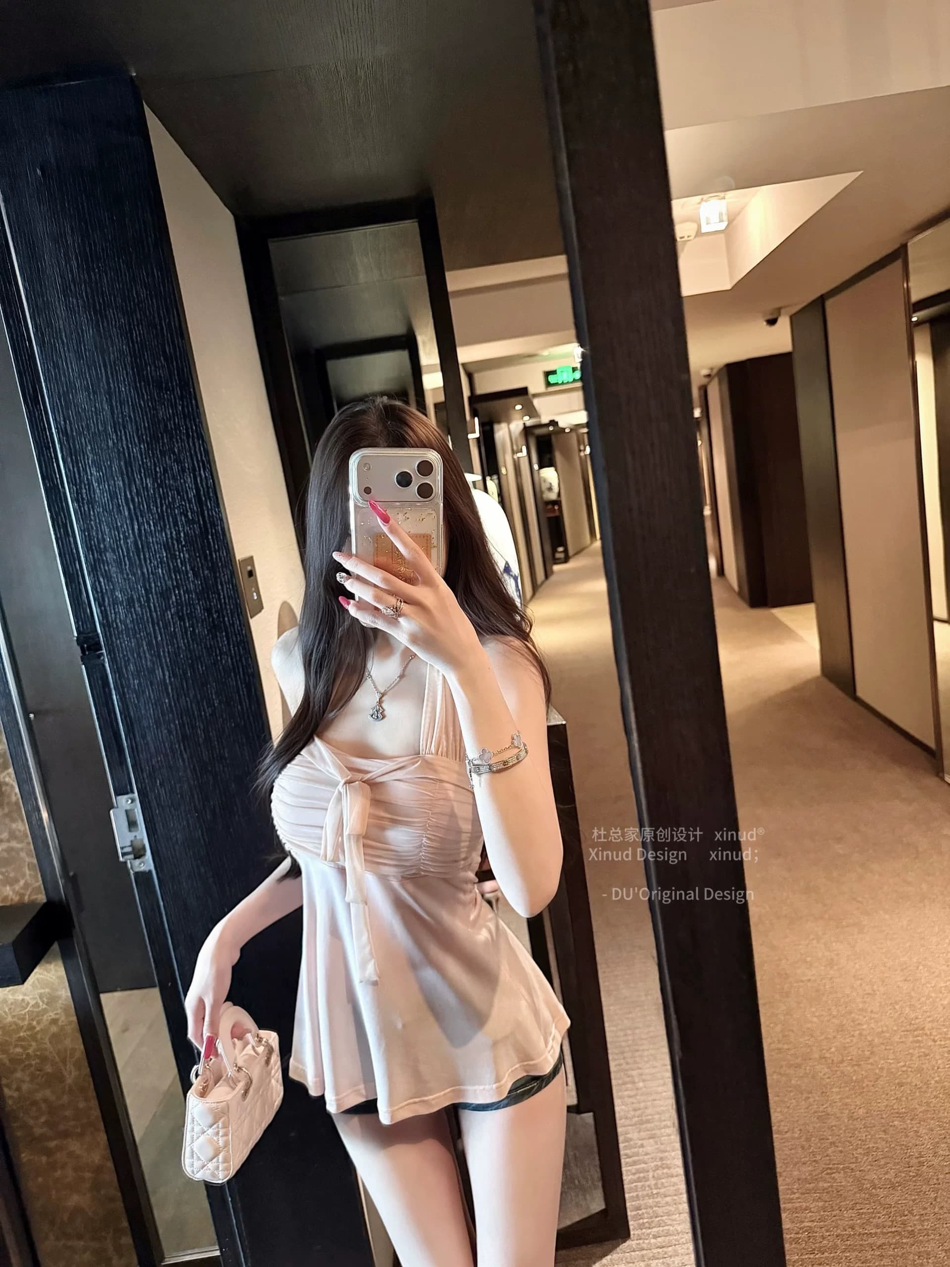 Du 합계 홈 웨이 니켈 미스 행침 목 오픈 가디건 슬립 순수한 욕망 망사 천 골드 센스 부드러운 품격 몸매 가꾸기 투피스 세트 상세 이미지 7