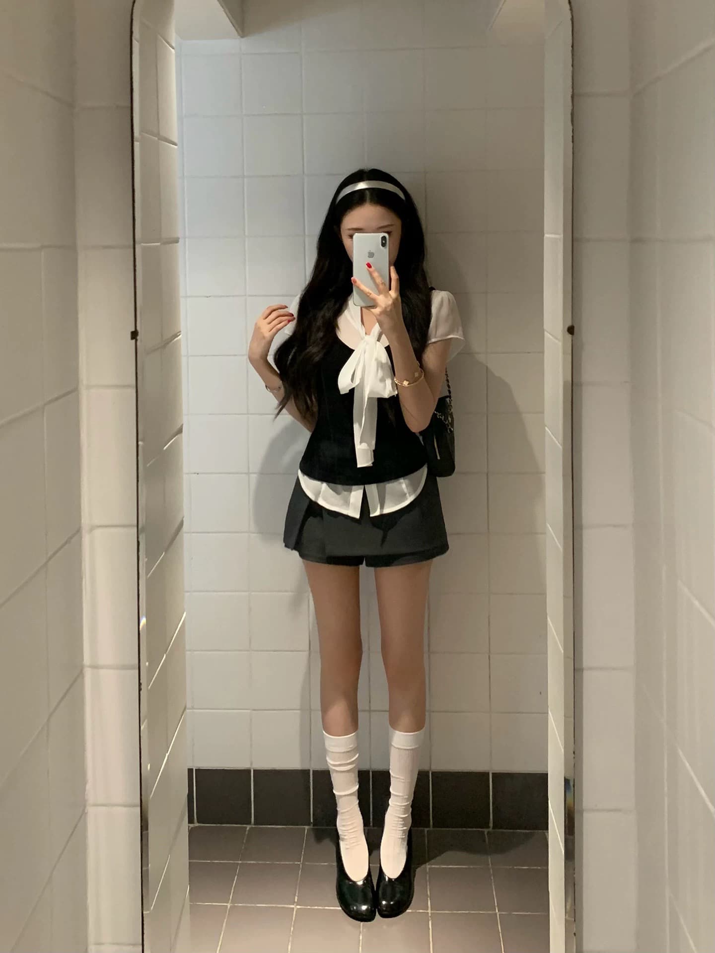 레드 맨 파빌리온 반팔 셔츠 여자 2026 새로운 튀김 거리 Chic 아름다운 작은 셔츠 쉬폰 톱 여성 화이트 셔츠 상세 이미지 2