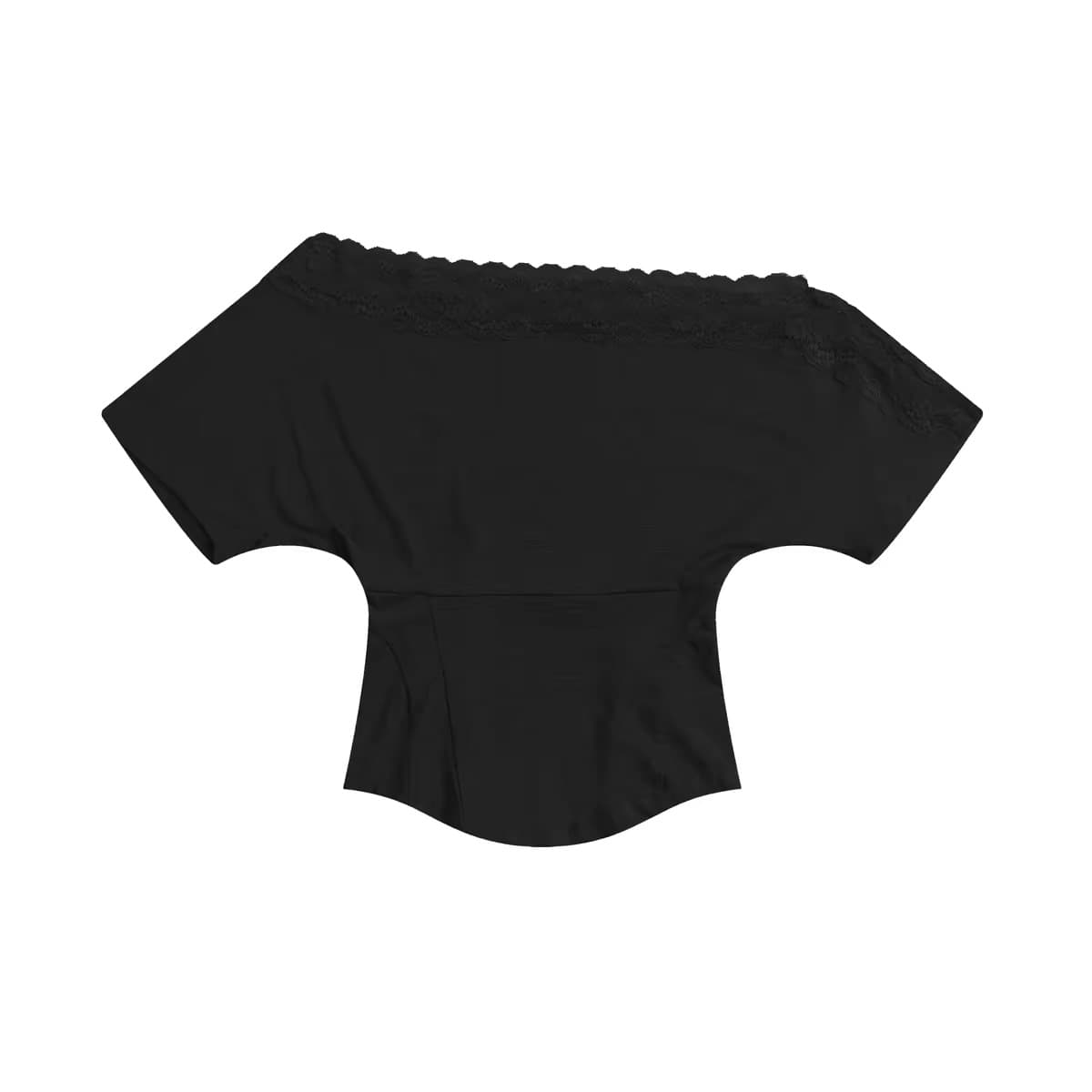 fallinfang 광장 약간의 하트 비트 사냥꾼 오프숄더 생선뼈 루즈핏 t 여성 여름 몸매 가꾸기 핫걸 맨위 상세 이미지 3