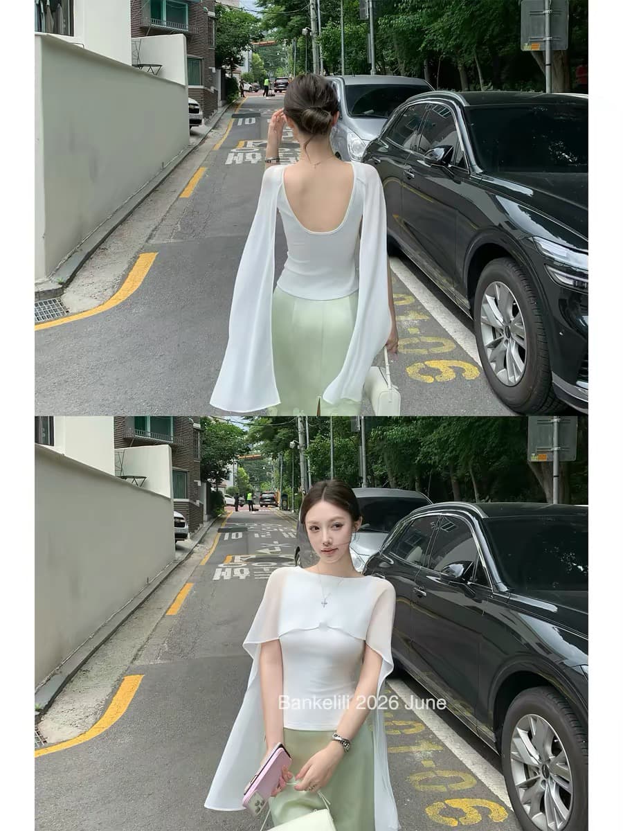밤나무 코코아 bankelili 새싹 당겨서 미스 77 라이 경기 서울 19 양모 Tulle 숄 허리 수축 맨위 여성 이미지 3