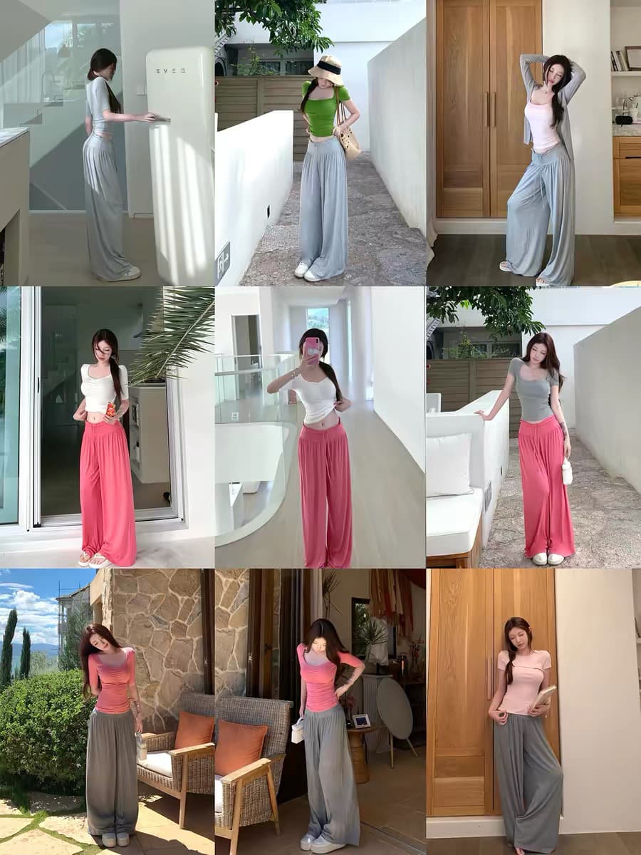 suuuicee 커브 건설 세로 3 차원 펌프 Pleat 디자인 허리 수축 순수한 욕망 복숭아 심장 고리 5 점 소매 티셔츠 상세 이미지 7