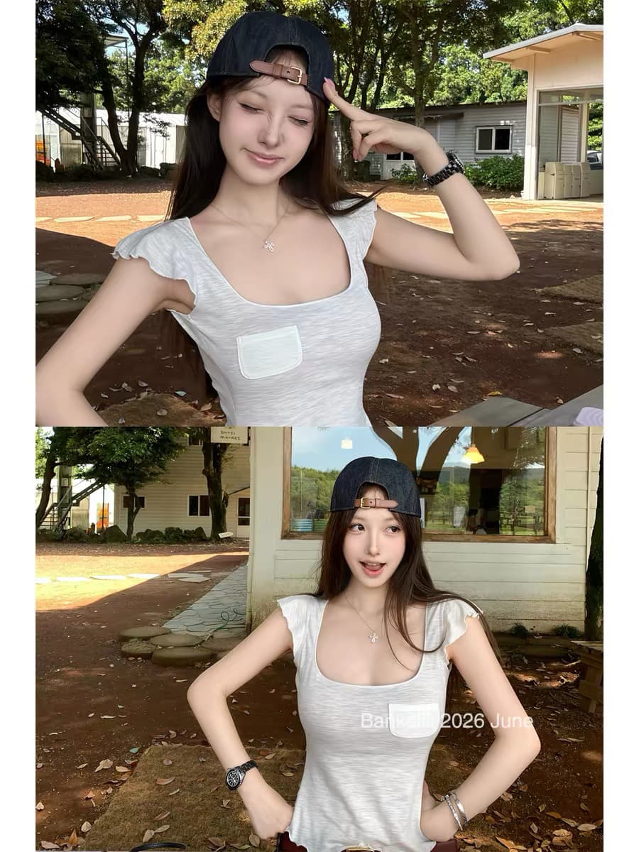 밤나무 코코아 bankelili 원더풀 마법 무기 95 주간 실크 순수한 욕망 광장 넥타이 가슴 집어 챙겨 넣다 귀 몸매 가꾸기 티셔츠 이미지 2