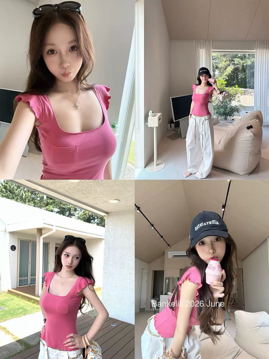 밤나무 코코아 bankelili 원더풀 마법 무기 95 주간 실크 순수한 욕망 광장 넥타이 가슴 집어 챙겨 넣다 귀 몸매 가꾸기 티셔츠 이미지 3