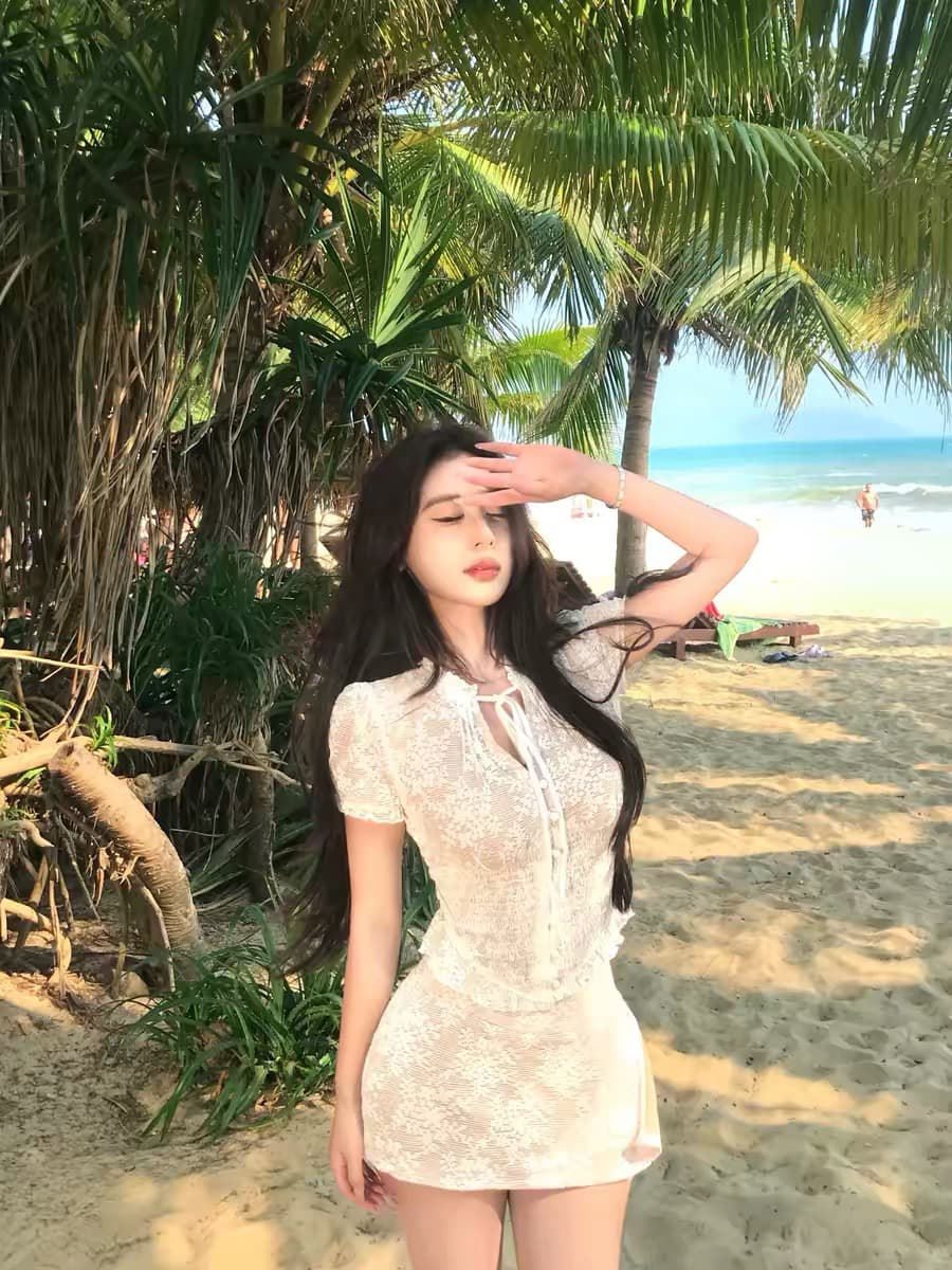 mejiu 꿀 나인 절묘한 막간 핫걸 바람 디자인 센스 레이스 여성 셔츠 여름 데이트 분위기 센스 맨위 상세 이미지 4