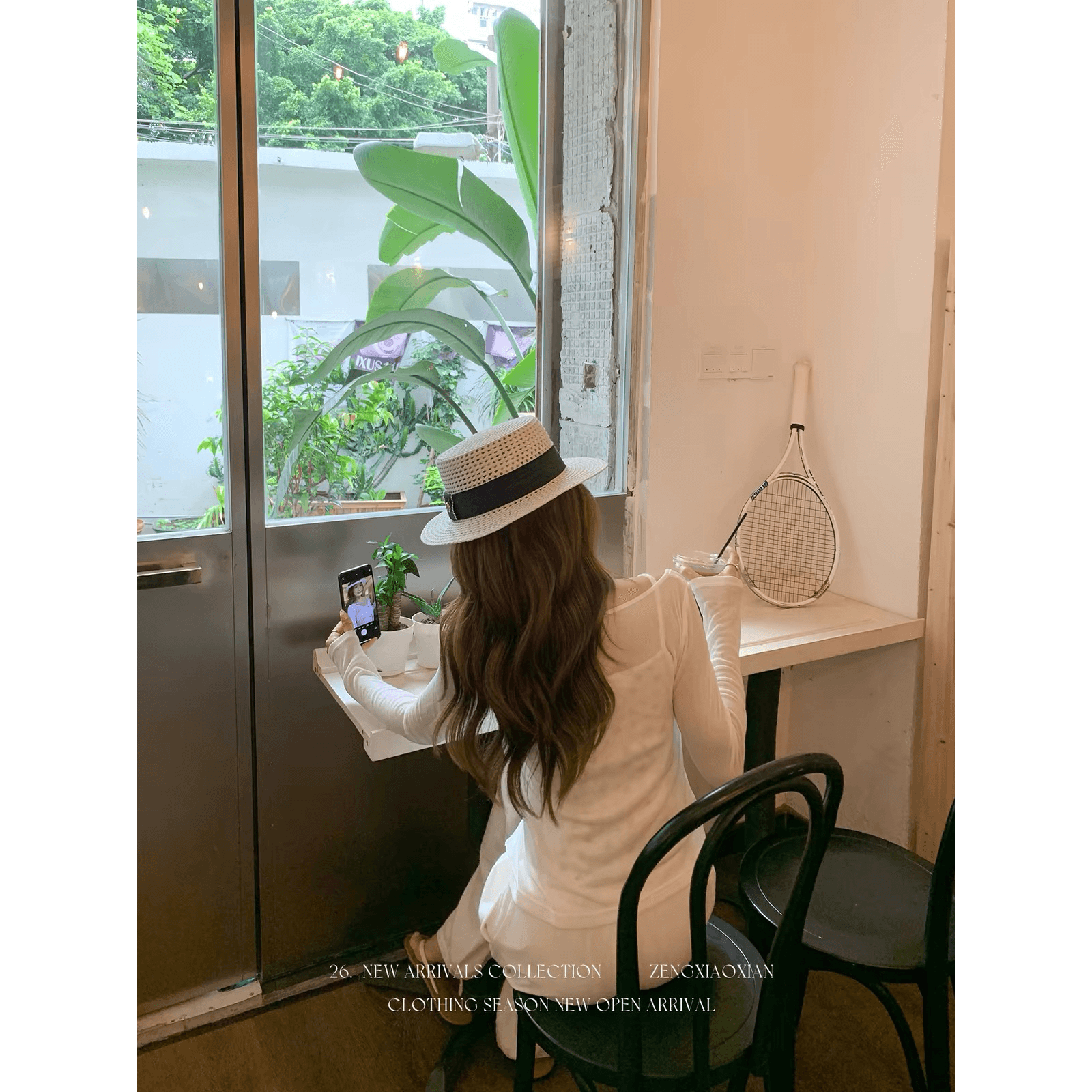 한 번 작은 짭짤한 한 부서 화이트 오프숄더 긴팔 티셔츠 여성 여름 자외선 차단 블라우스 Tulle 맨위 꽃무늬 슬립 세트 이미지 5