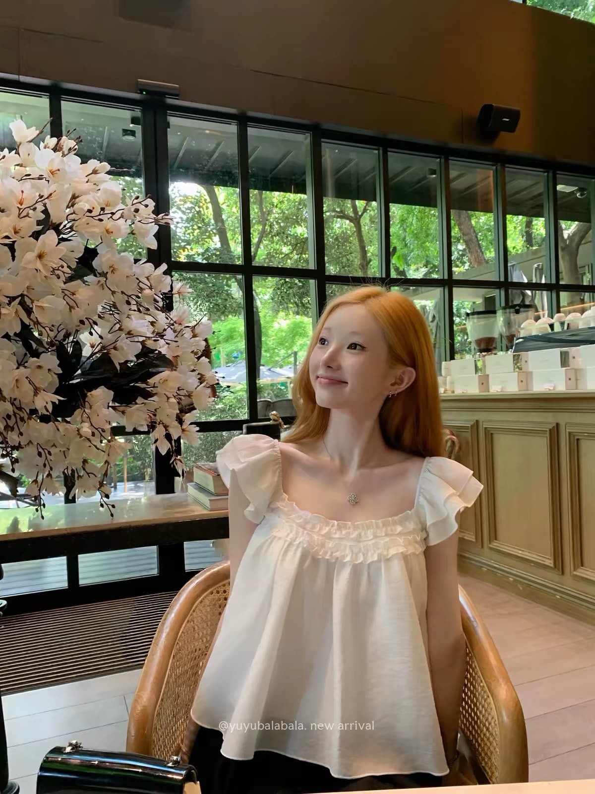 鱿 생선 젤리 배 수프 yuyu 주요 추진력 사설 서비스 제한적 프랑스식 이중층 프릴 디자인 센스 맨위 상세 이미지 1
