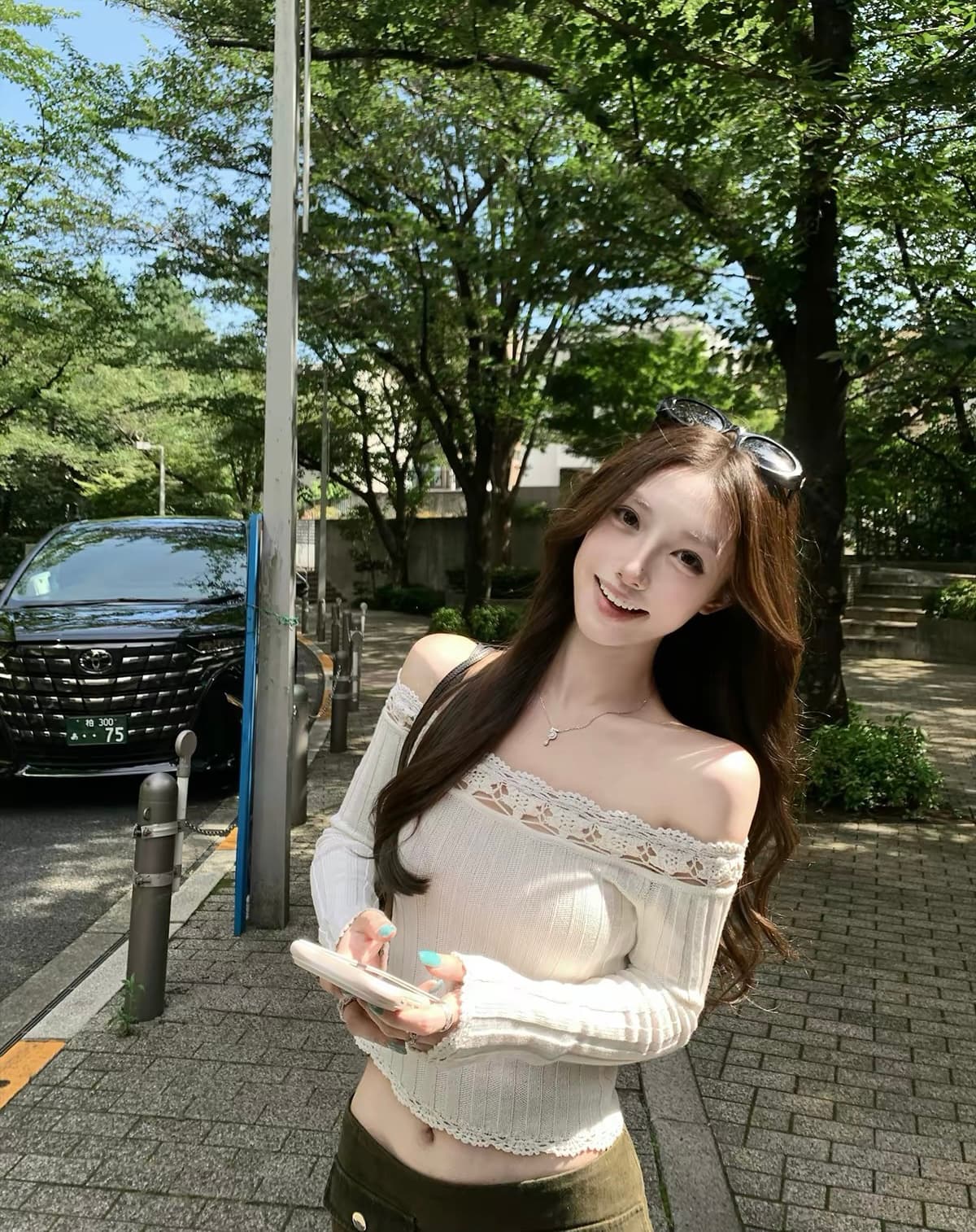 밤나무 코코아 bankelili 향기로운 분위기 달콤한 천 새싹 수공 자수 순면 홀로우 아웃 긴팔 니트 스웨터 여성 가을 상세 이미지 1